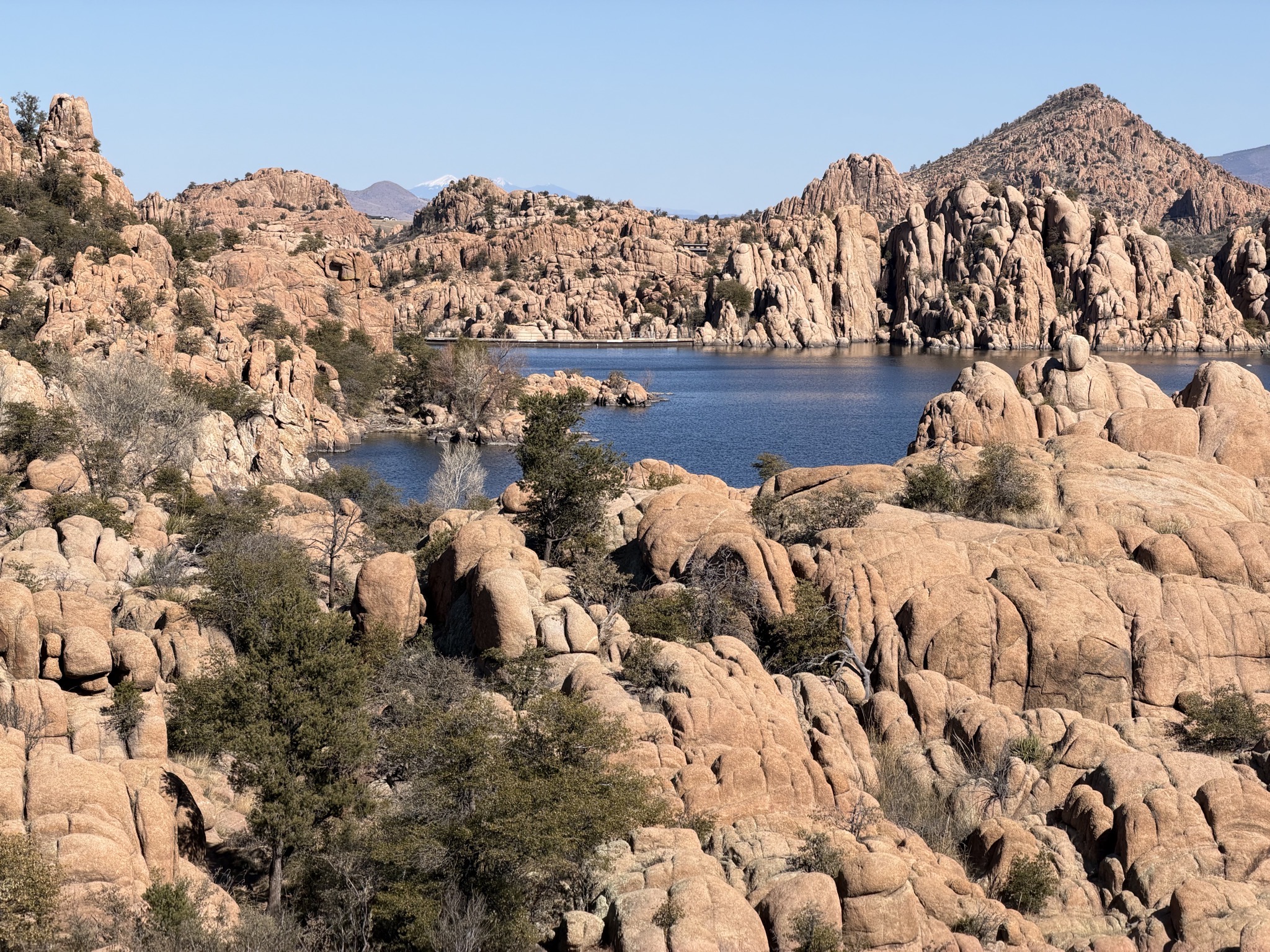 Interesting rocks and lake