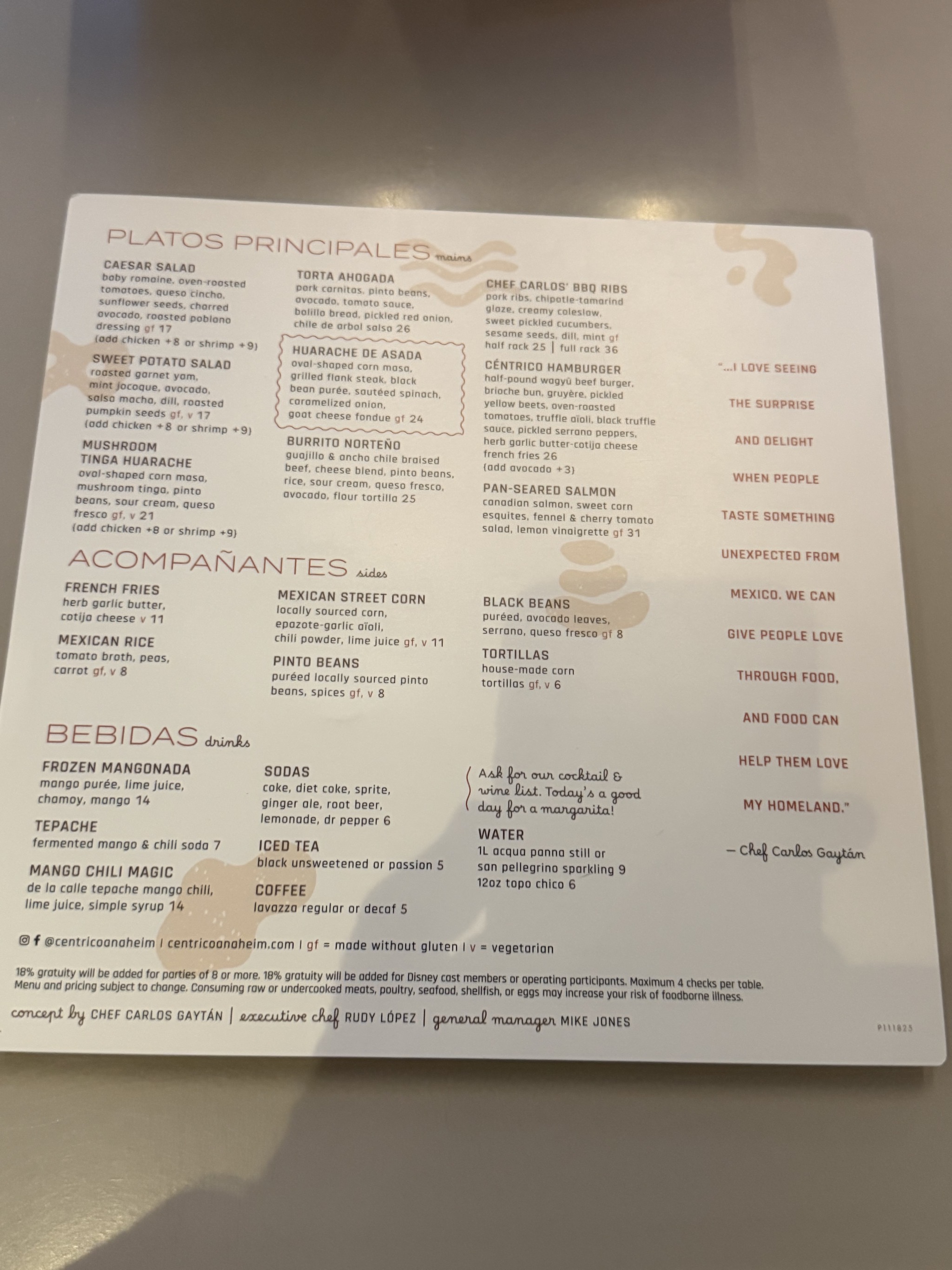 Céntrico restaurant
