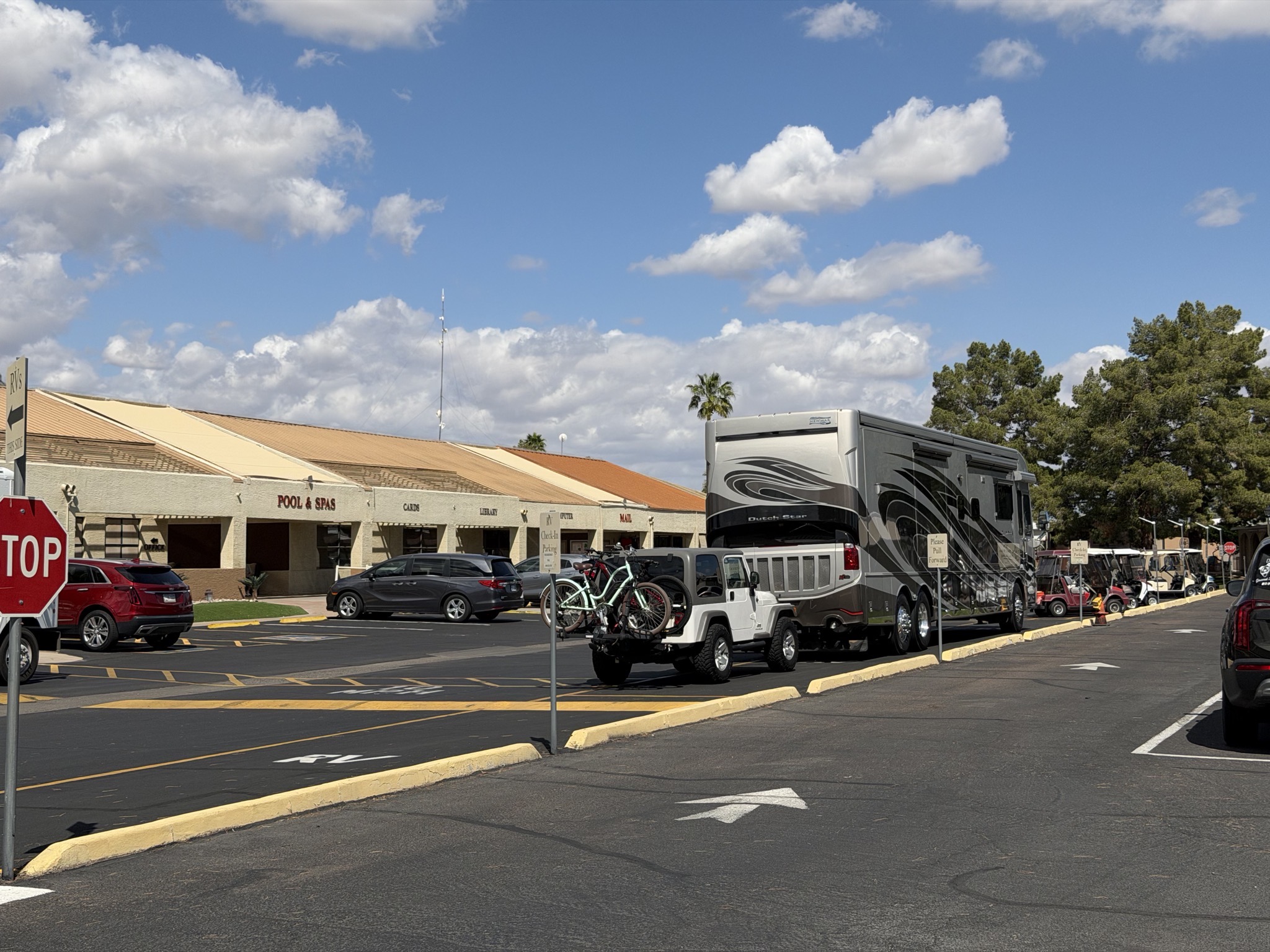RV arrival area