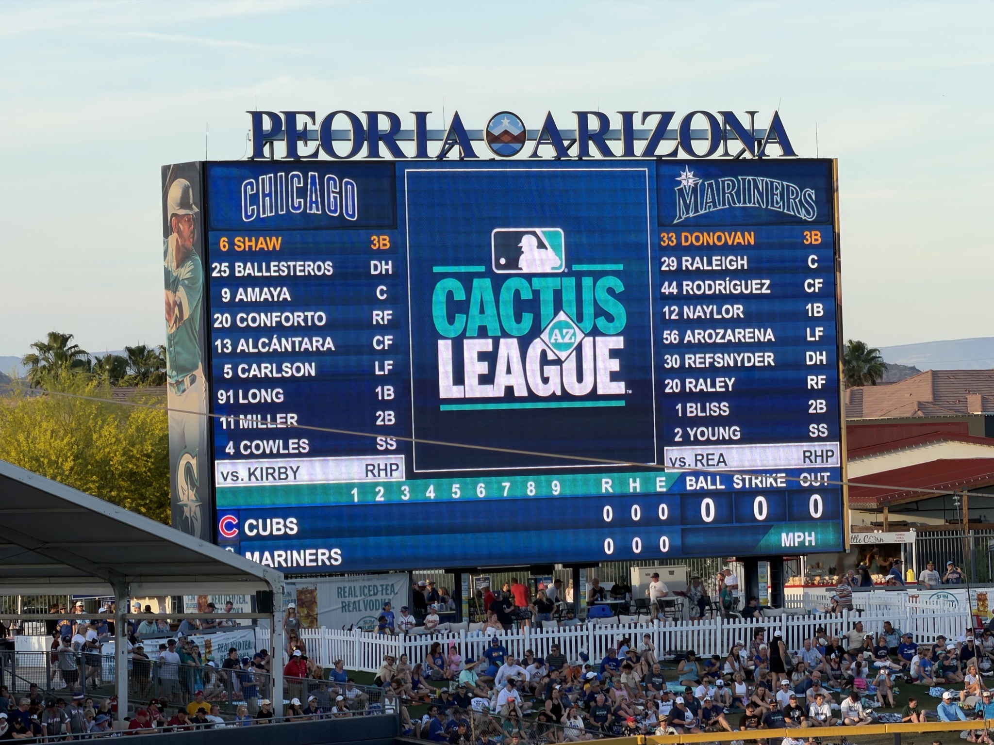 Starting lineups
