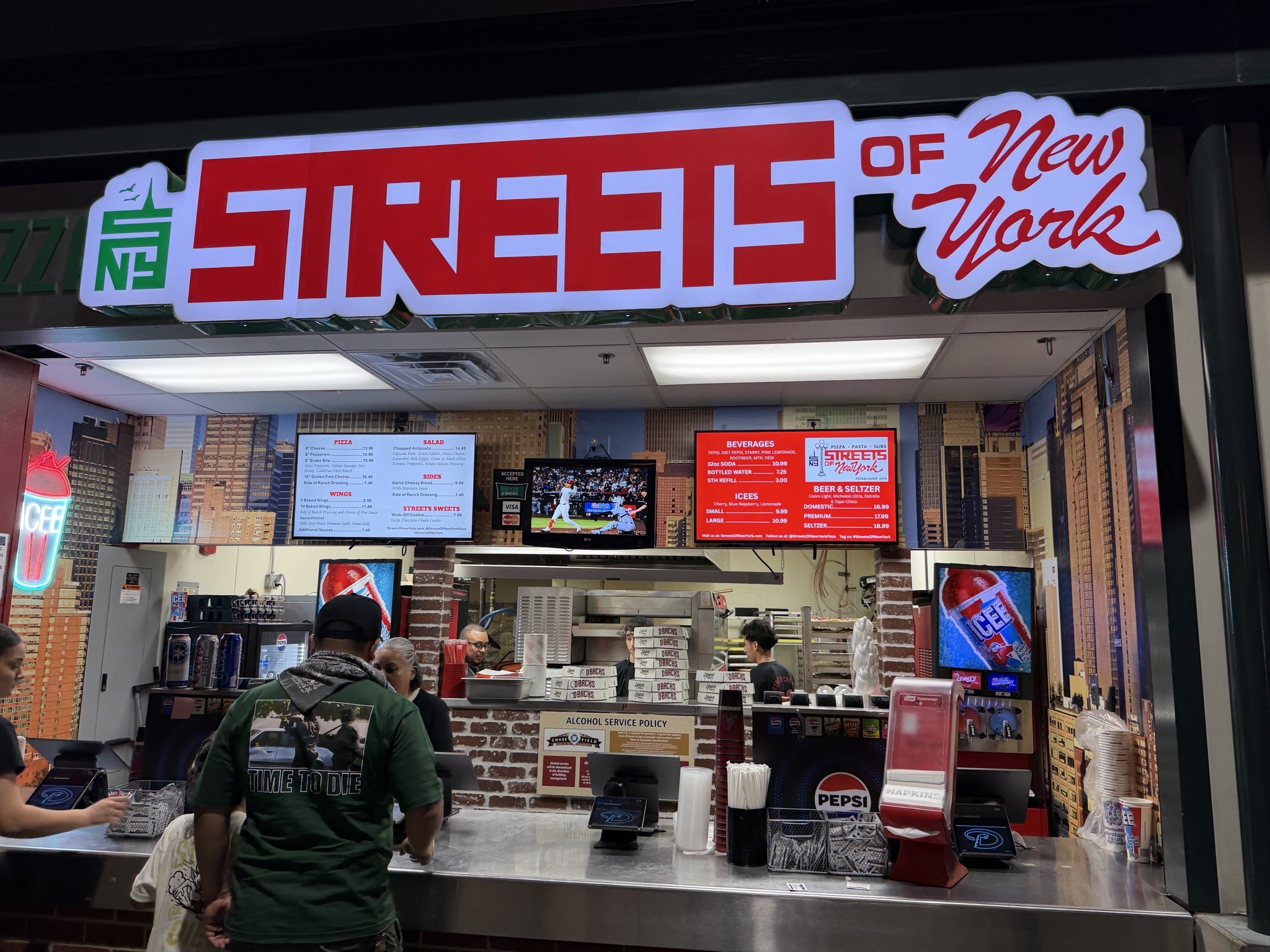 Streets of New York for garlic cheesy bread