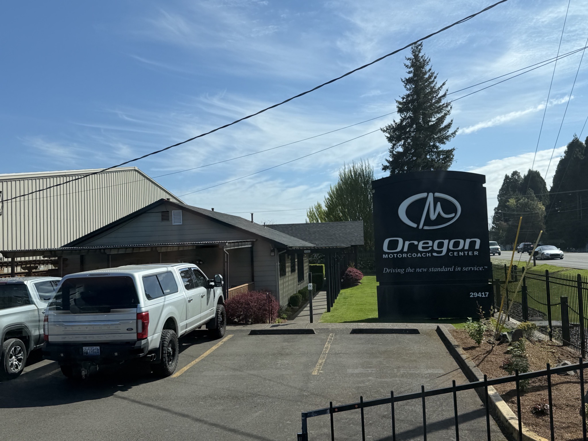 Arriving at Oregon Motorcoach Center