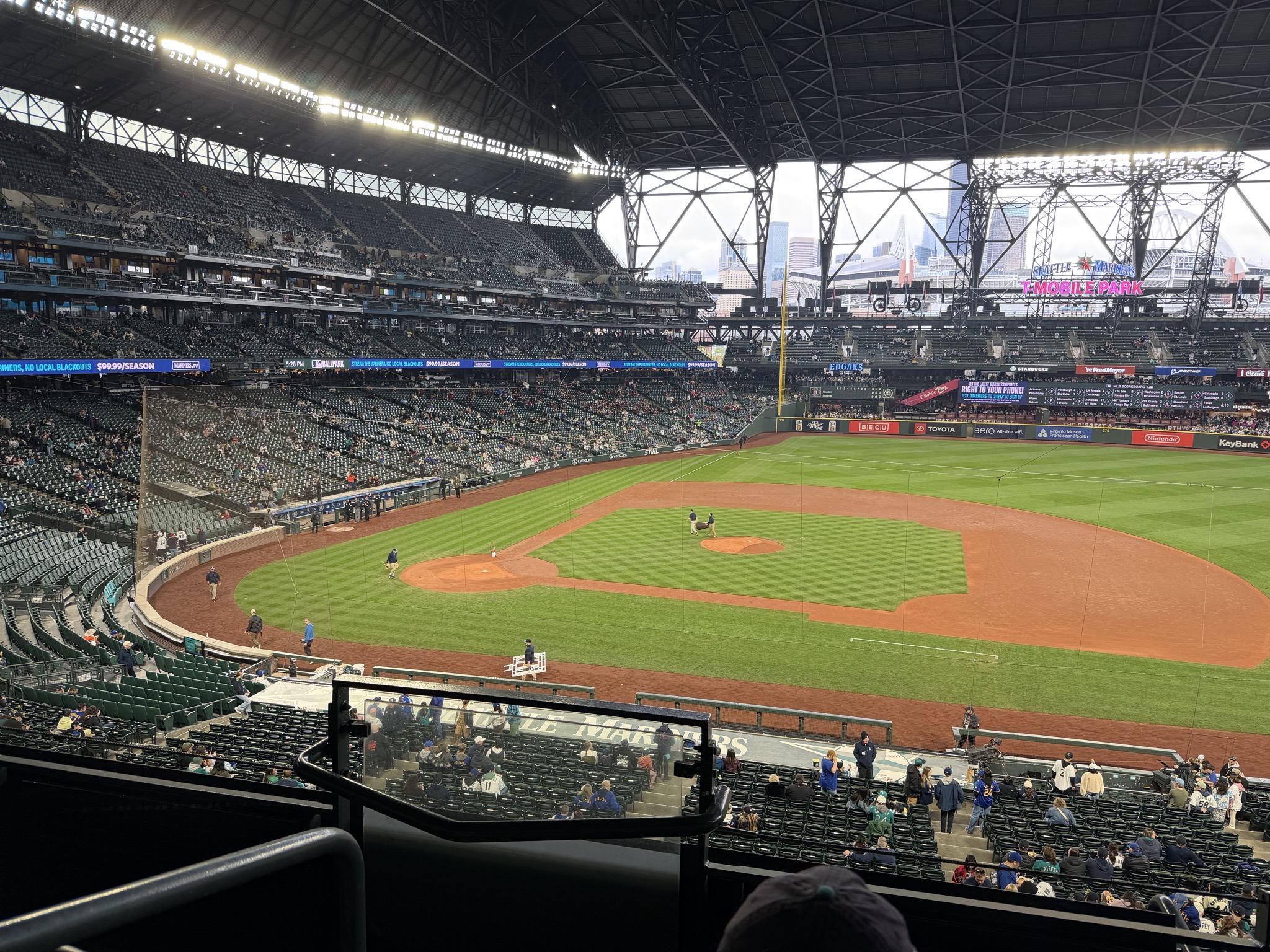 View from our seats