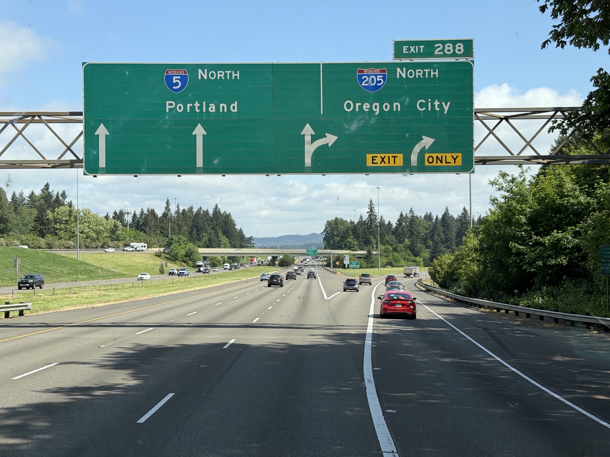 Exit to I-205