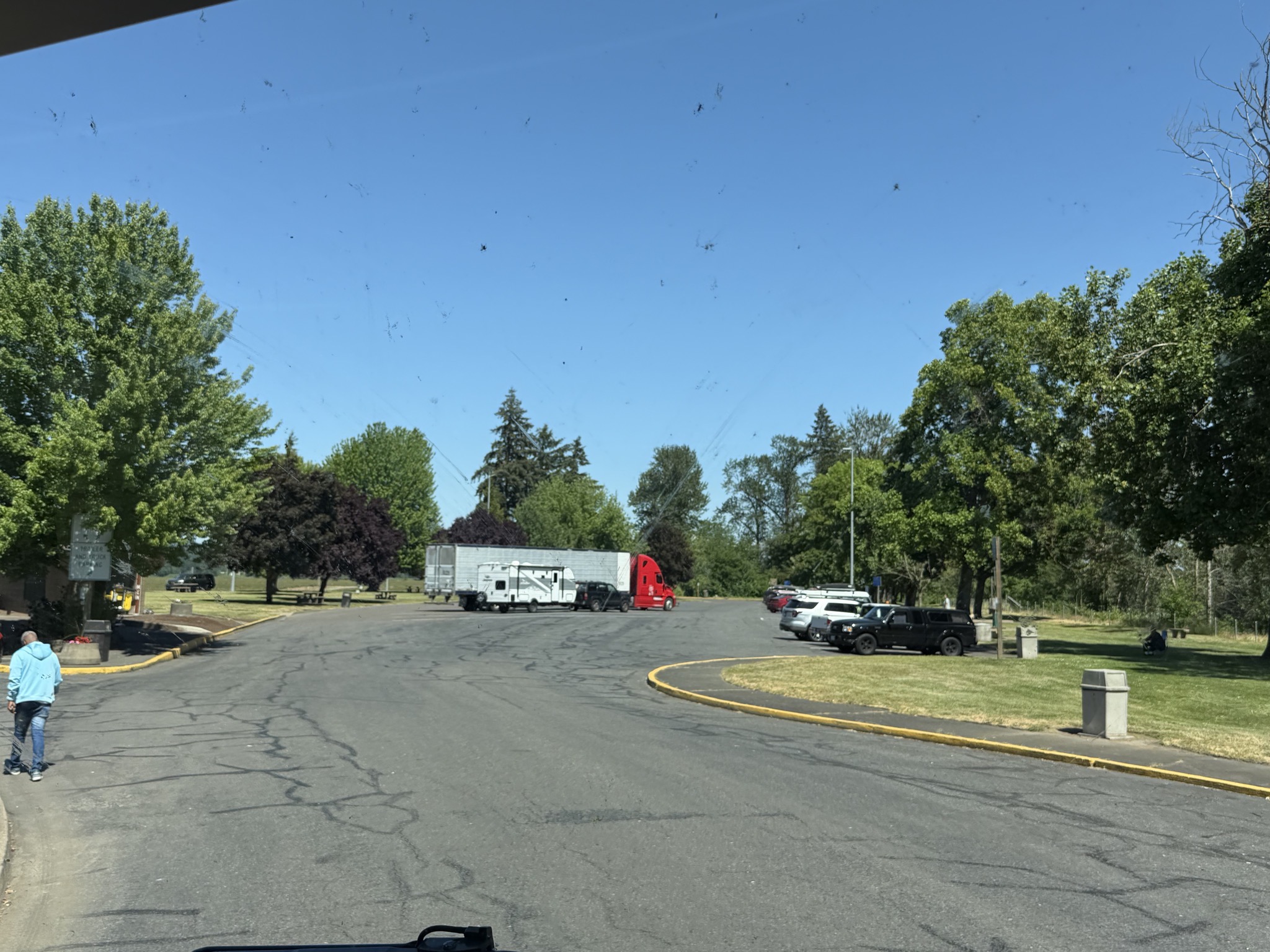 We stopped at the first rest area again, to see if the issue recurs