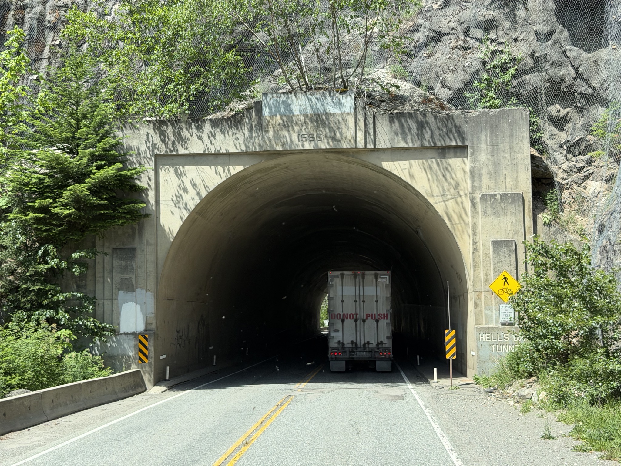 Two tunnels in quick succession