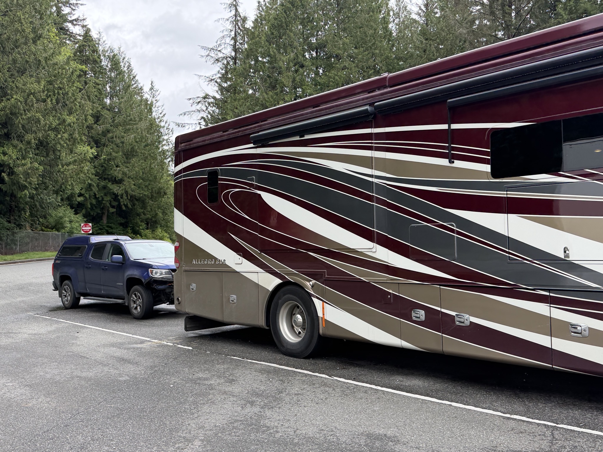 At a rest stop