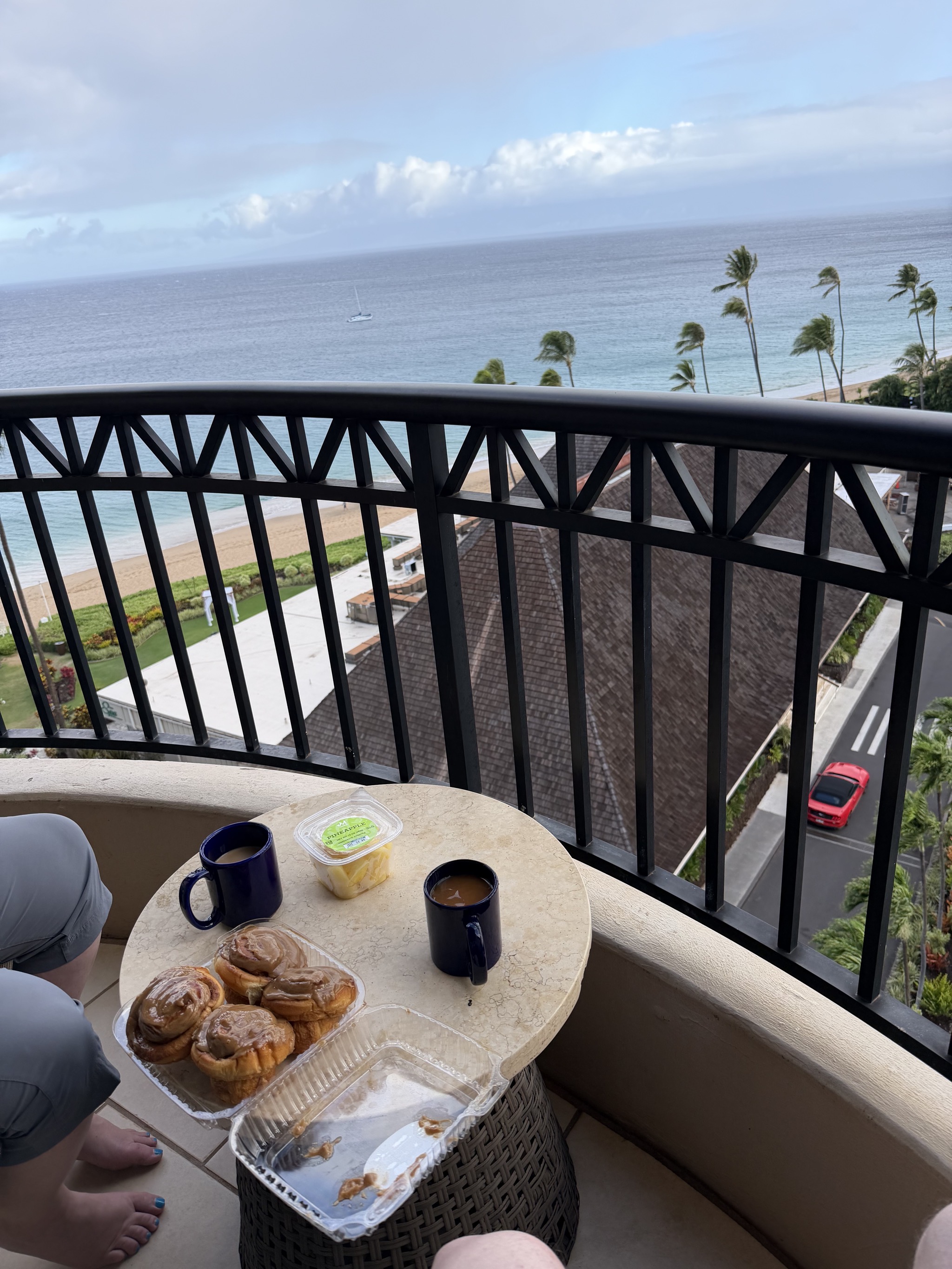 Breakfast on our lanai