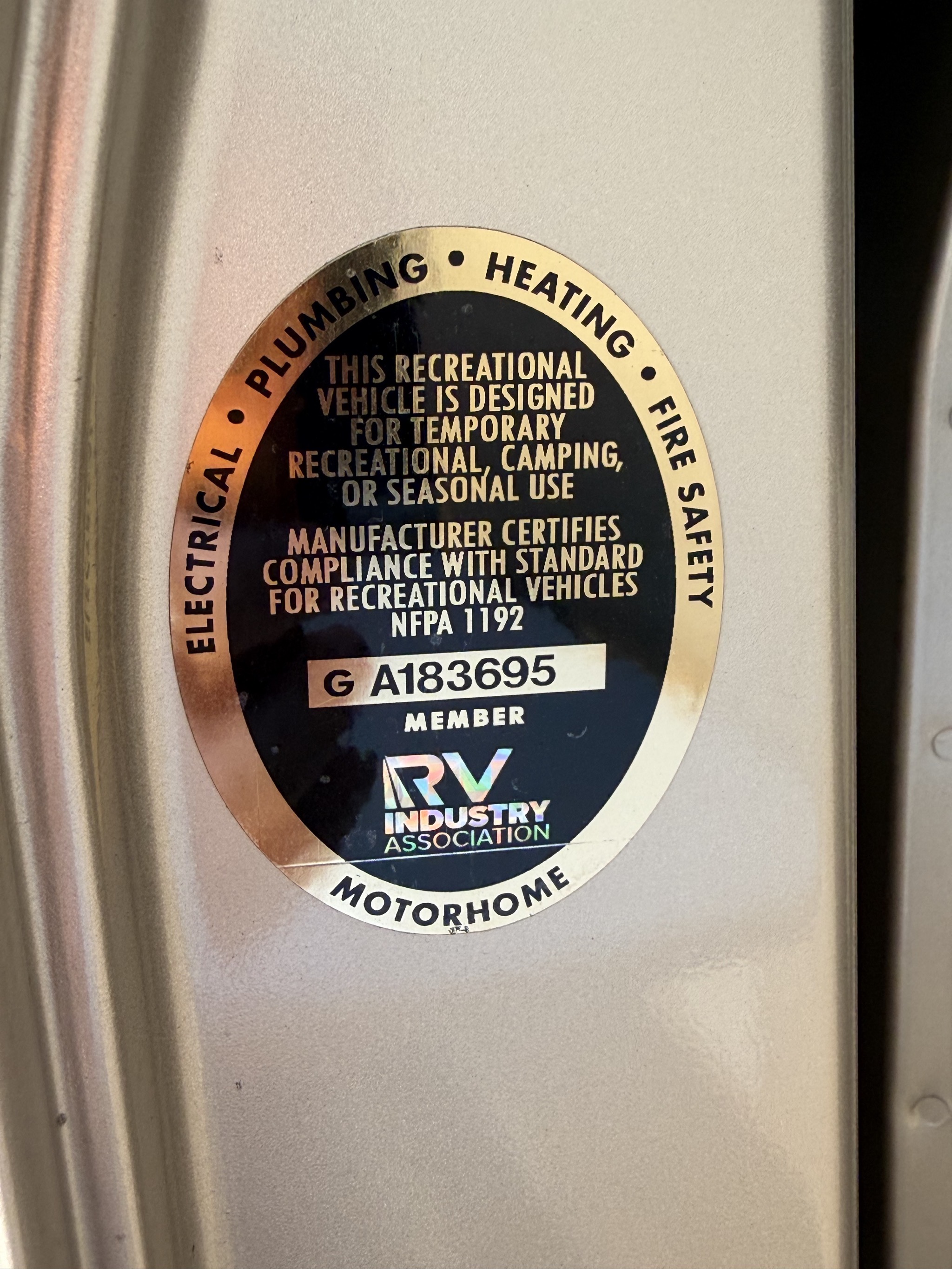 RVIA sticker