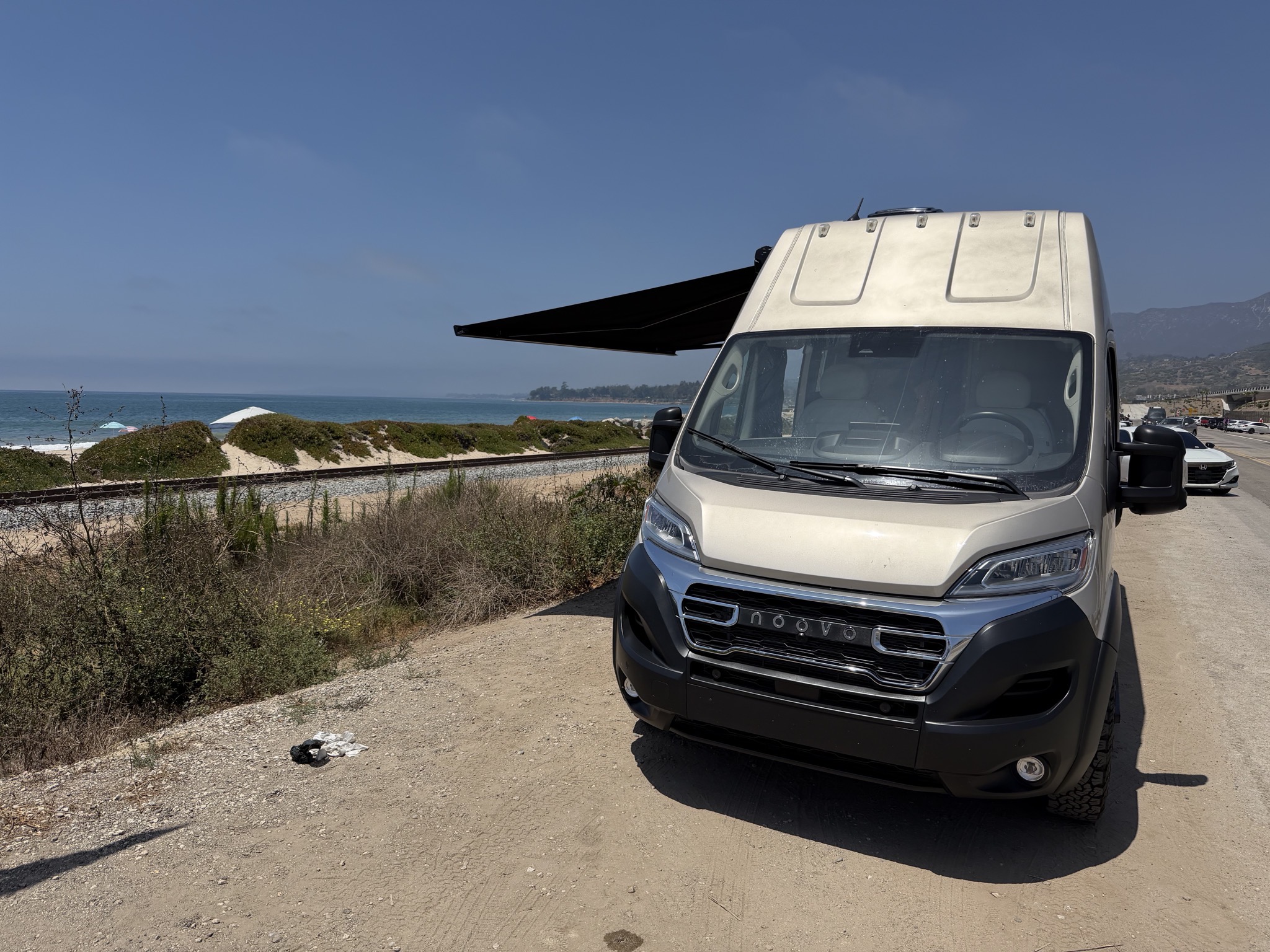 Stopped at Santa Claus Beach for lunch