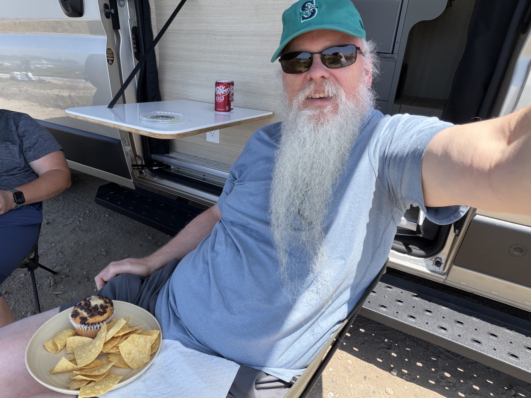 Stopped at Santa Claus Beach for lunch