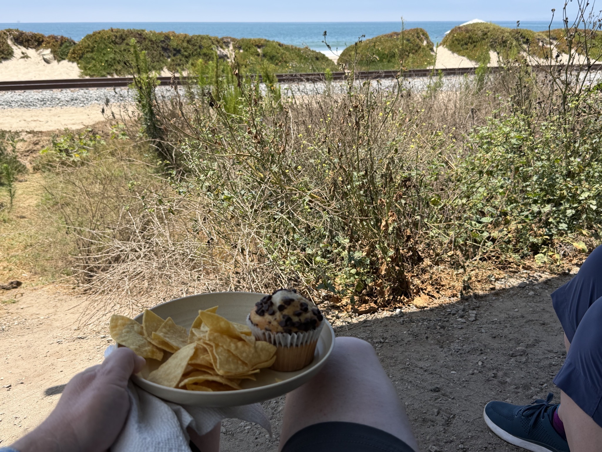 Stopped at Santa Claus Beach for lunch