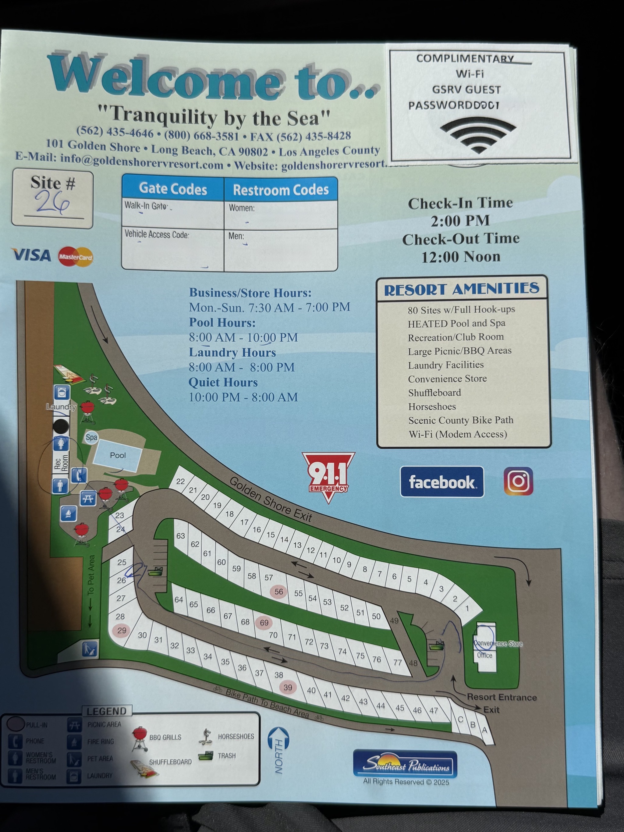 RV park map