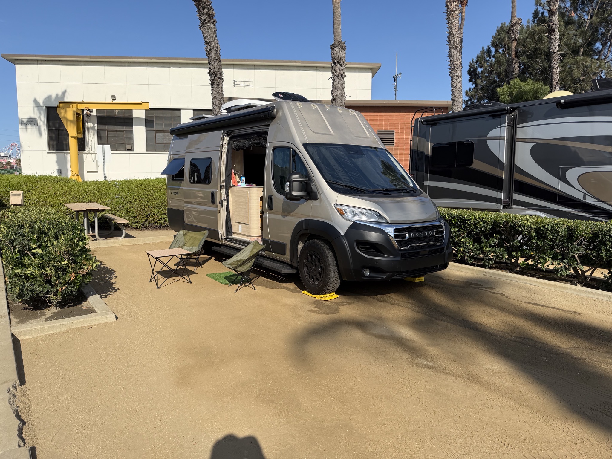Set up at a RV park