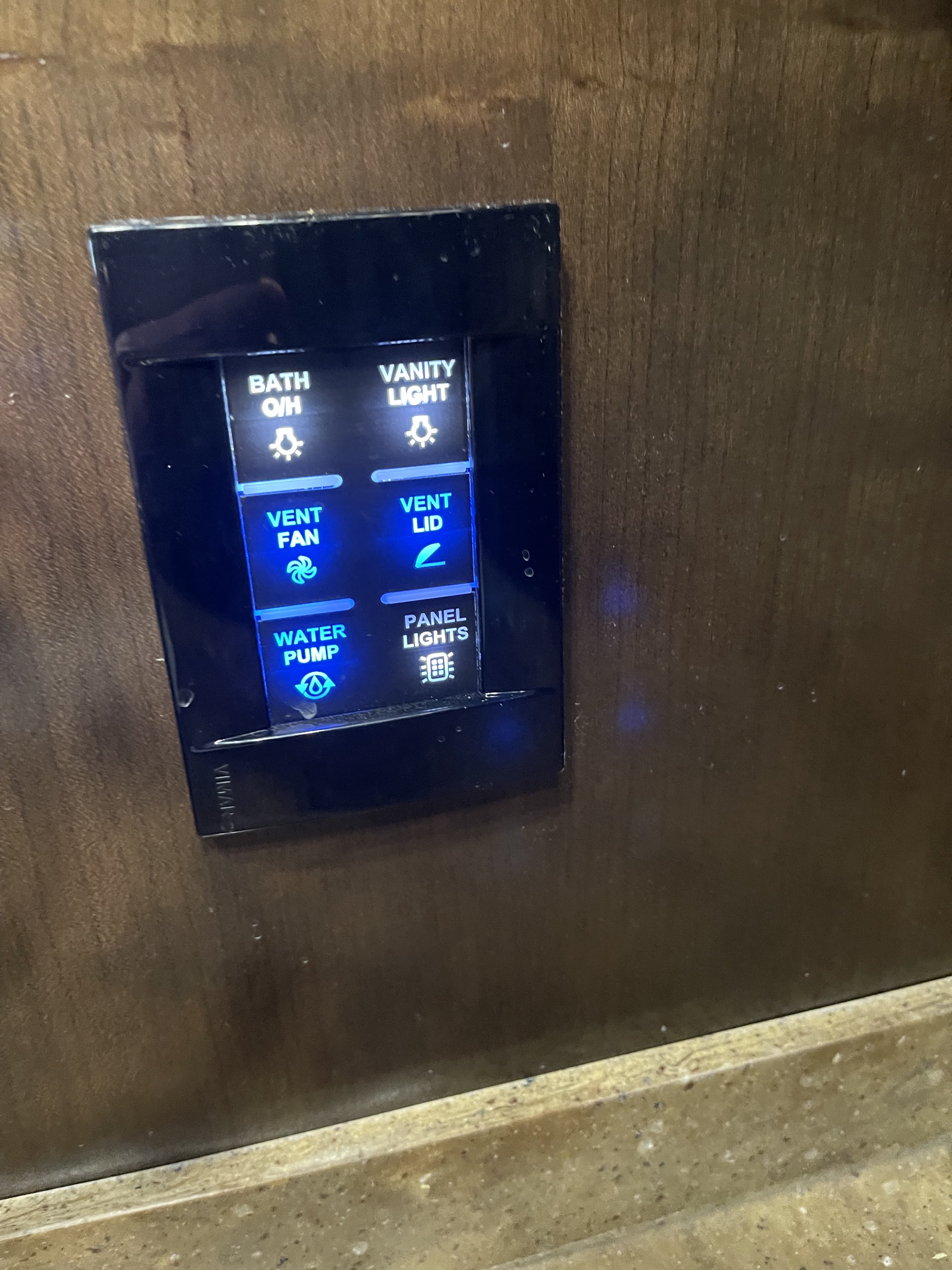 Bathroom control panel