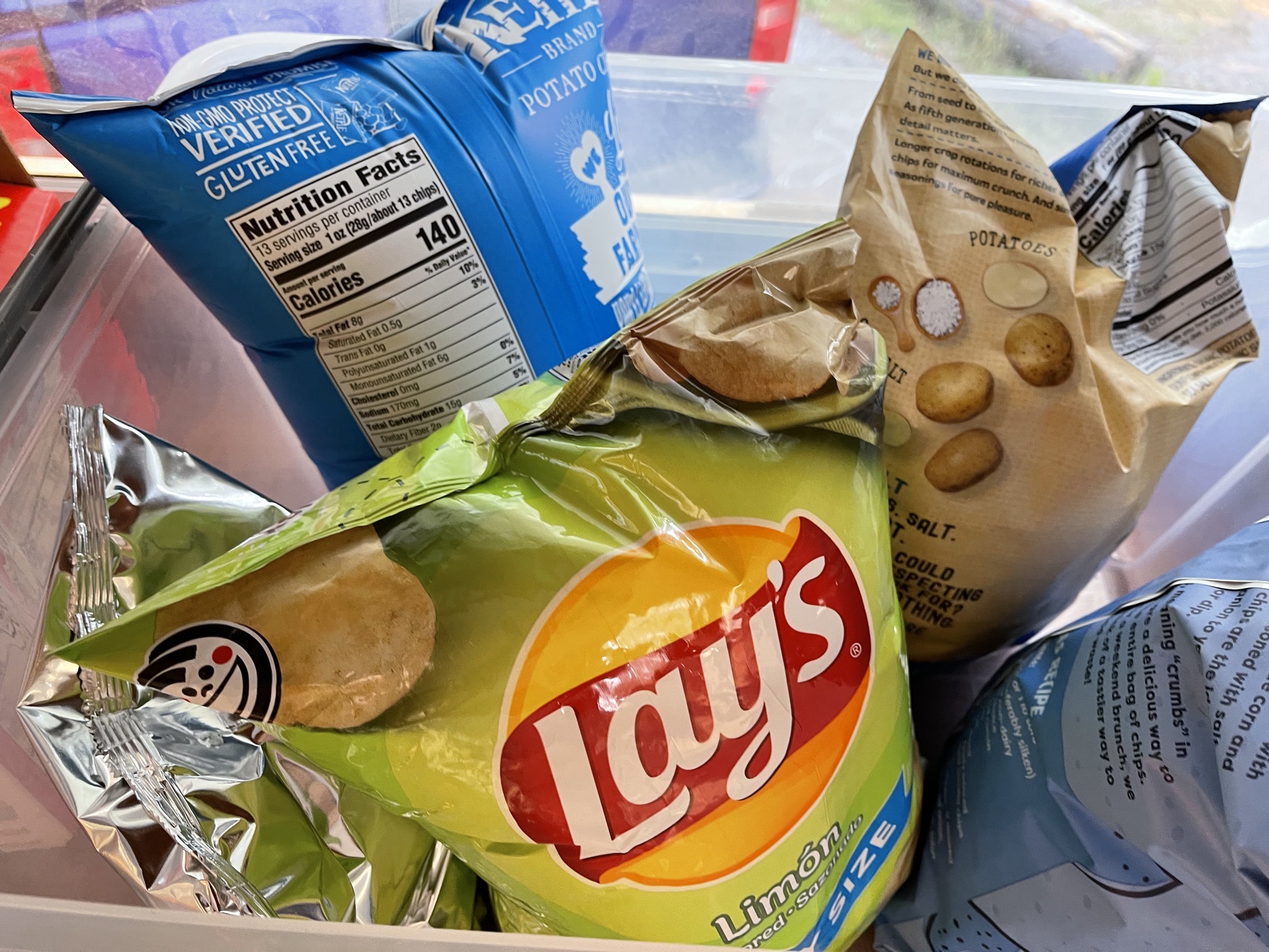Puffed up chips