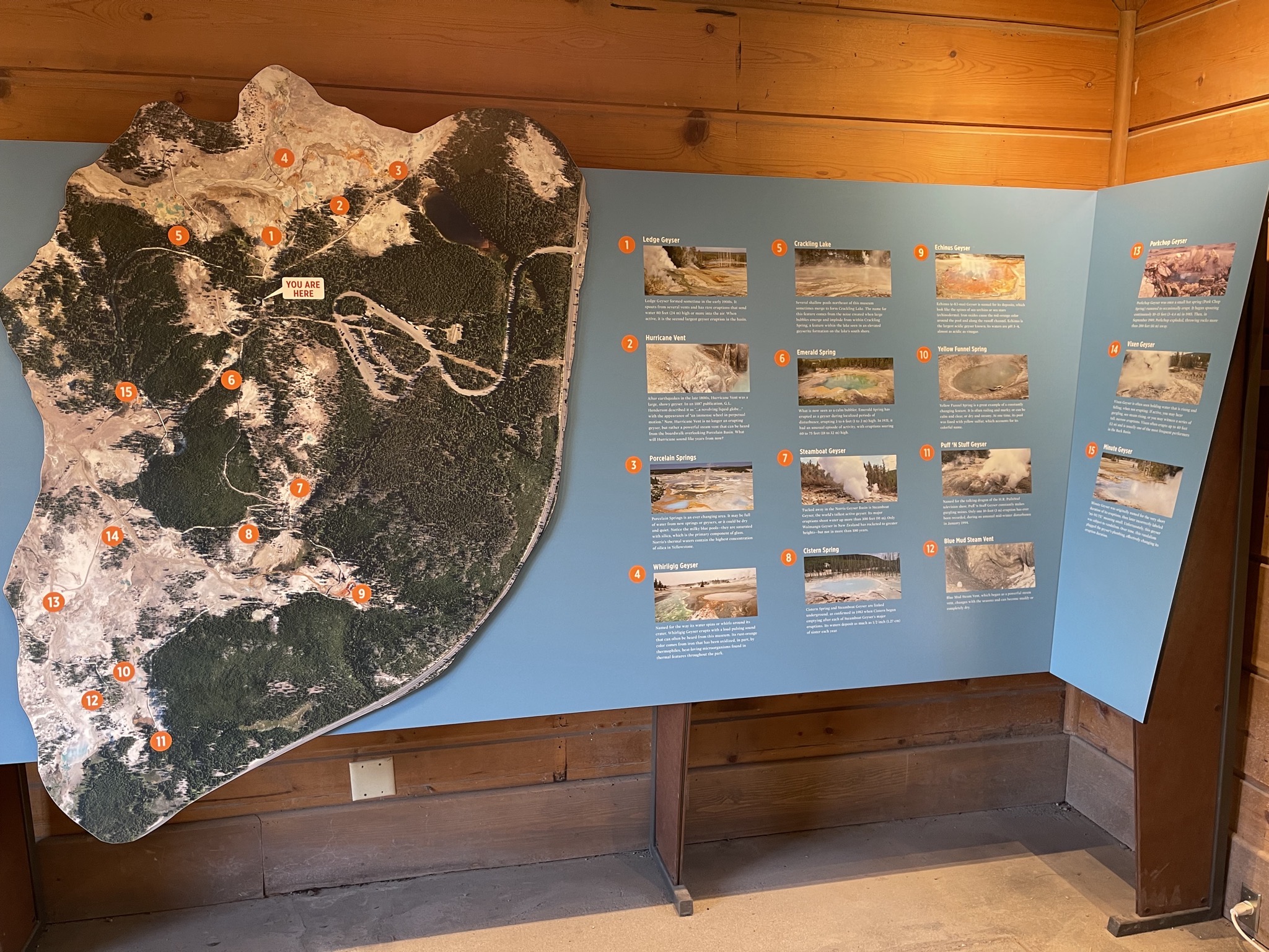 Norris Geyser Basin map