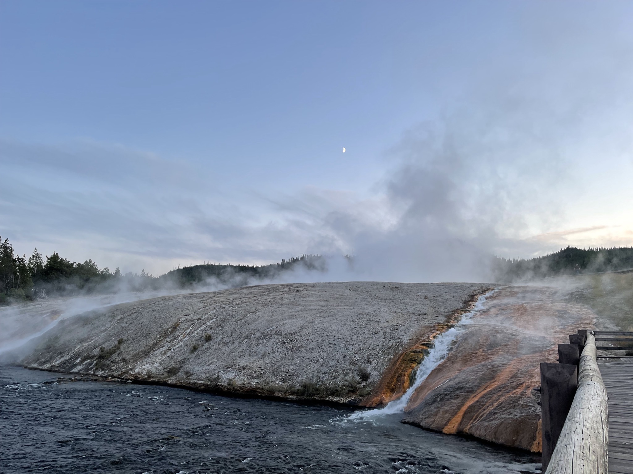 Runoff from Excelsior Geyser Crater