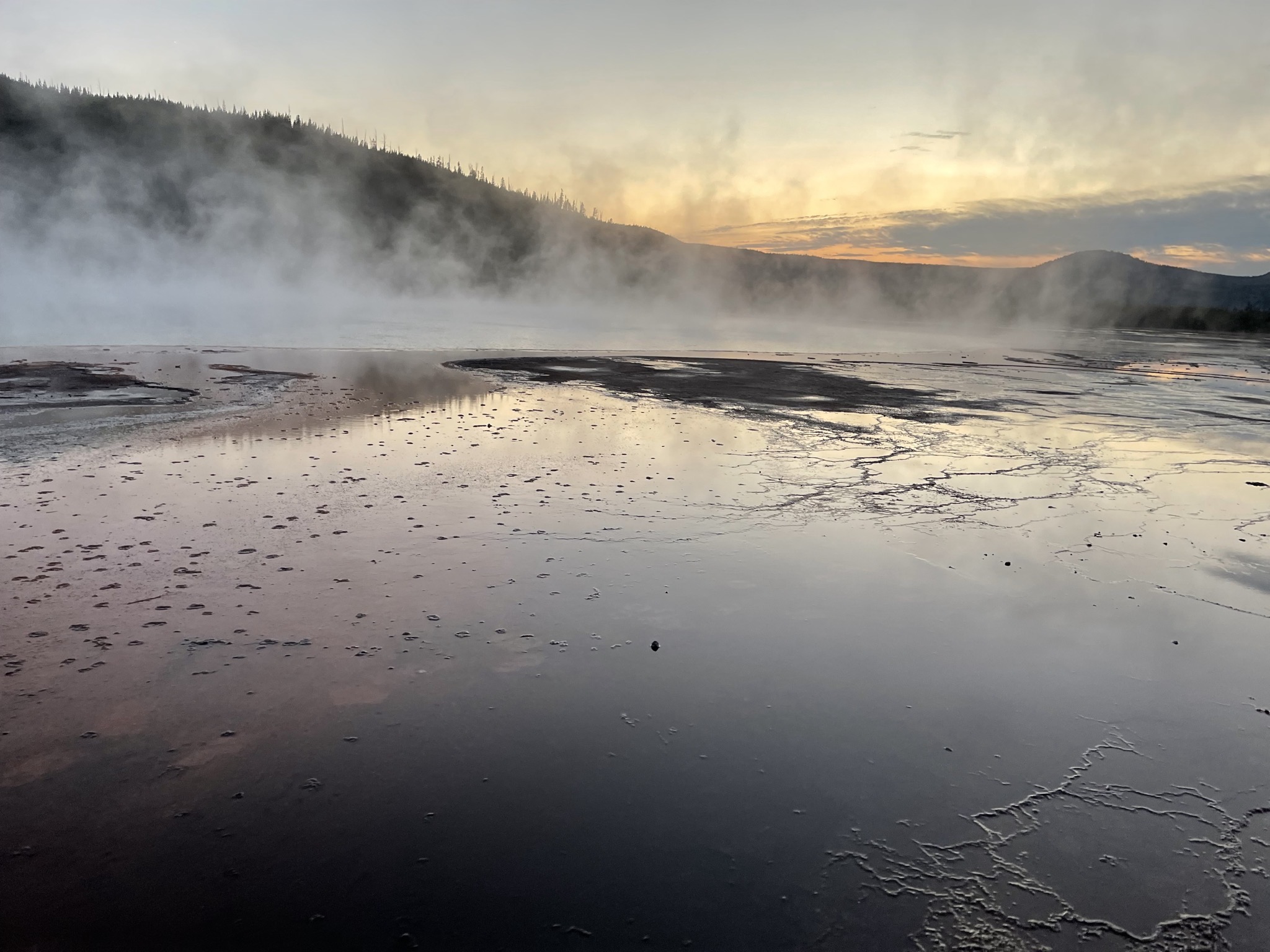 Runoff from Grand Prismatic Spring