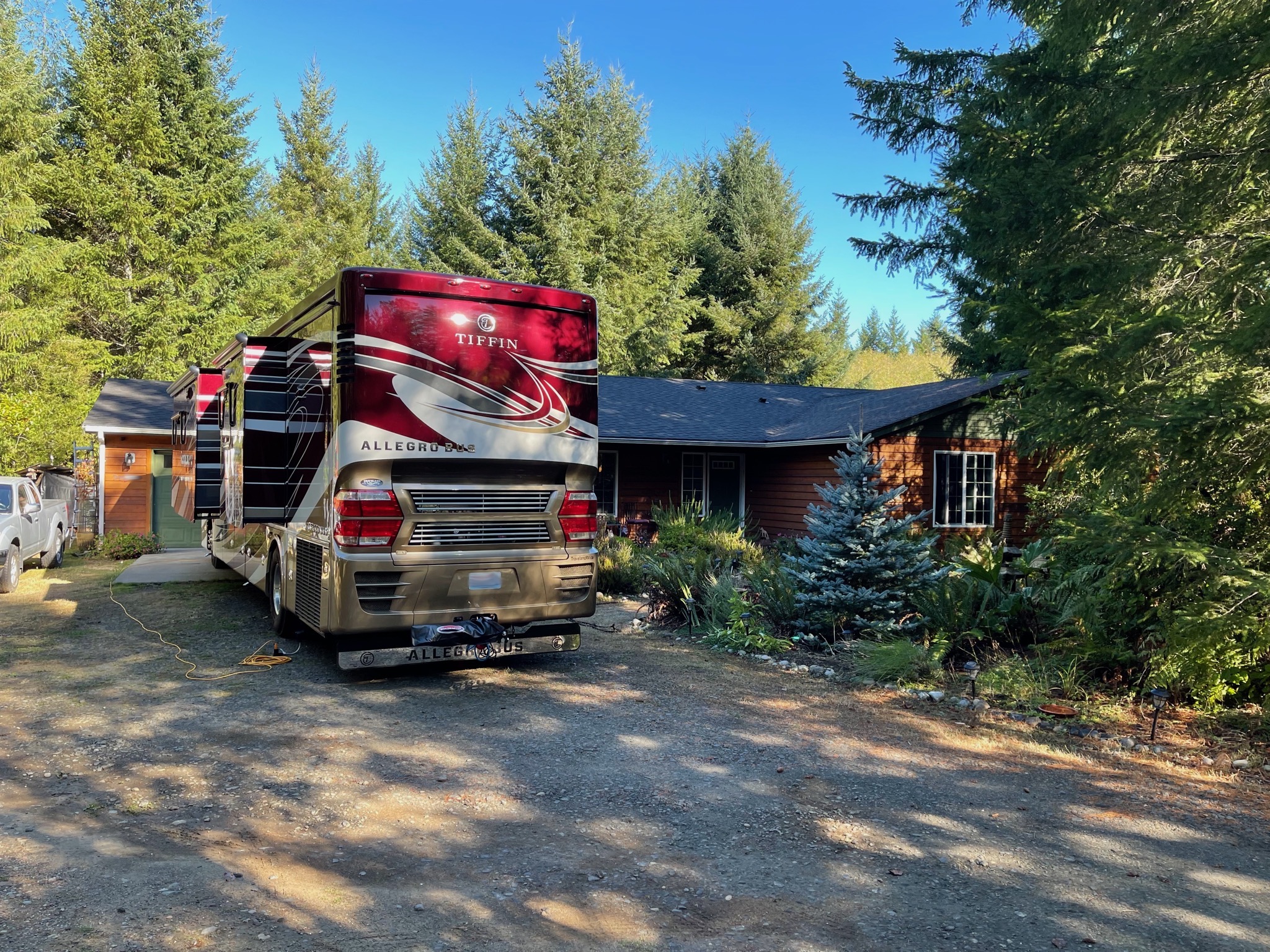 Parked at Mom's house