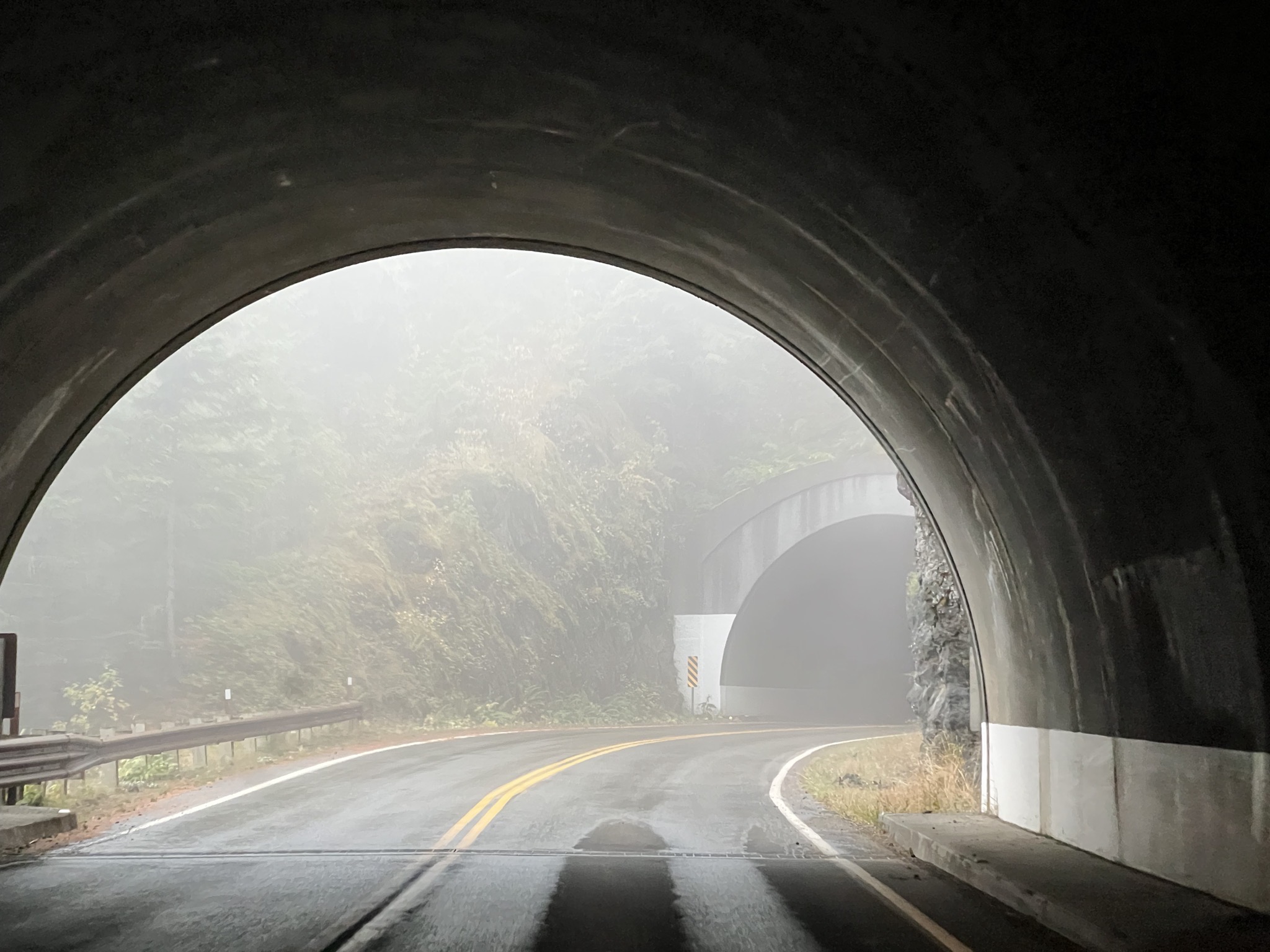 Tunnels on the road to Hurricane Ridge