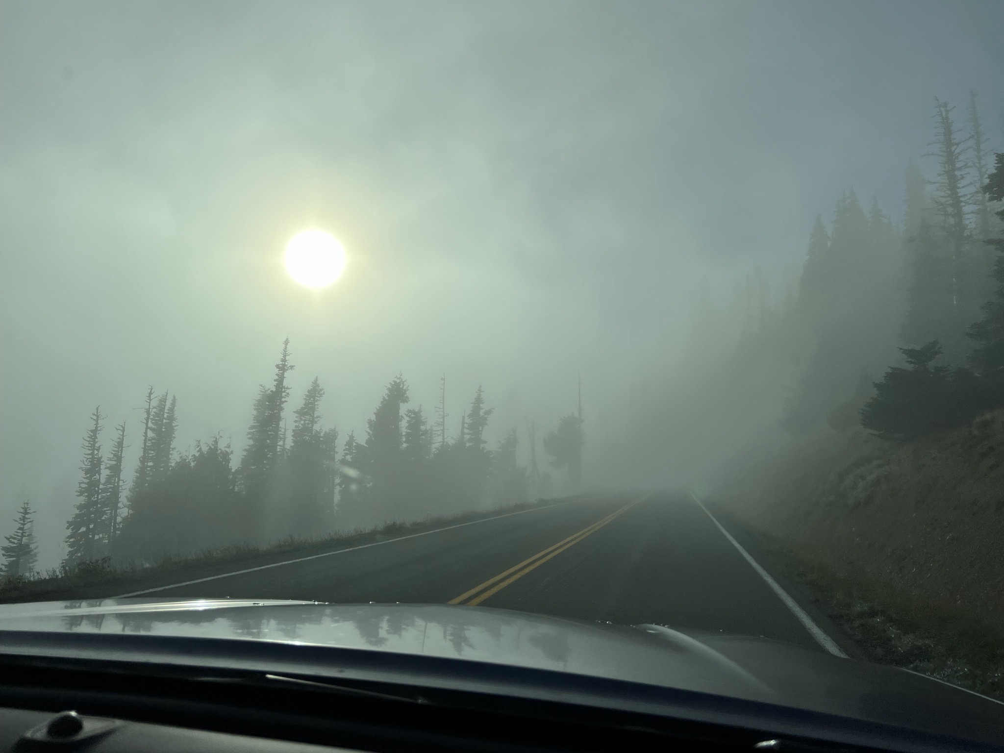 Nearing the top of the clouds