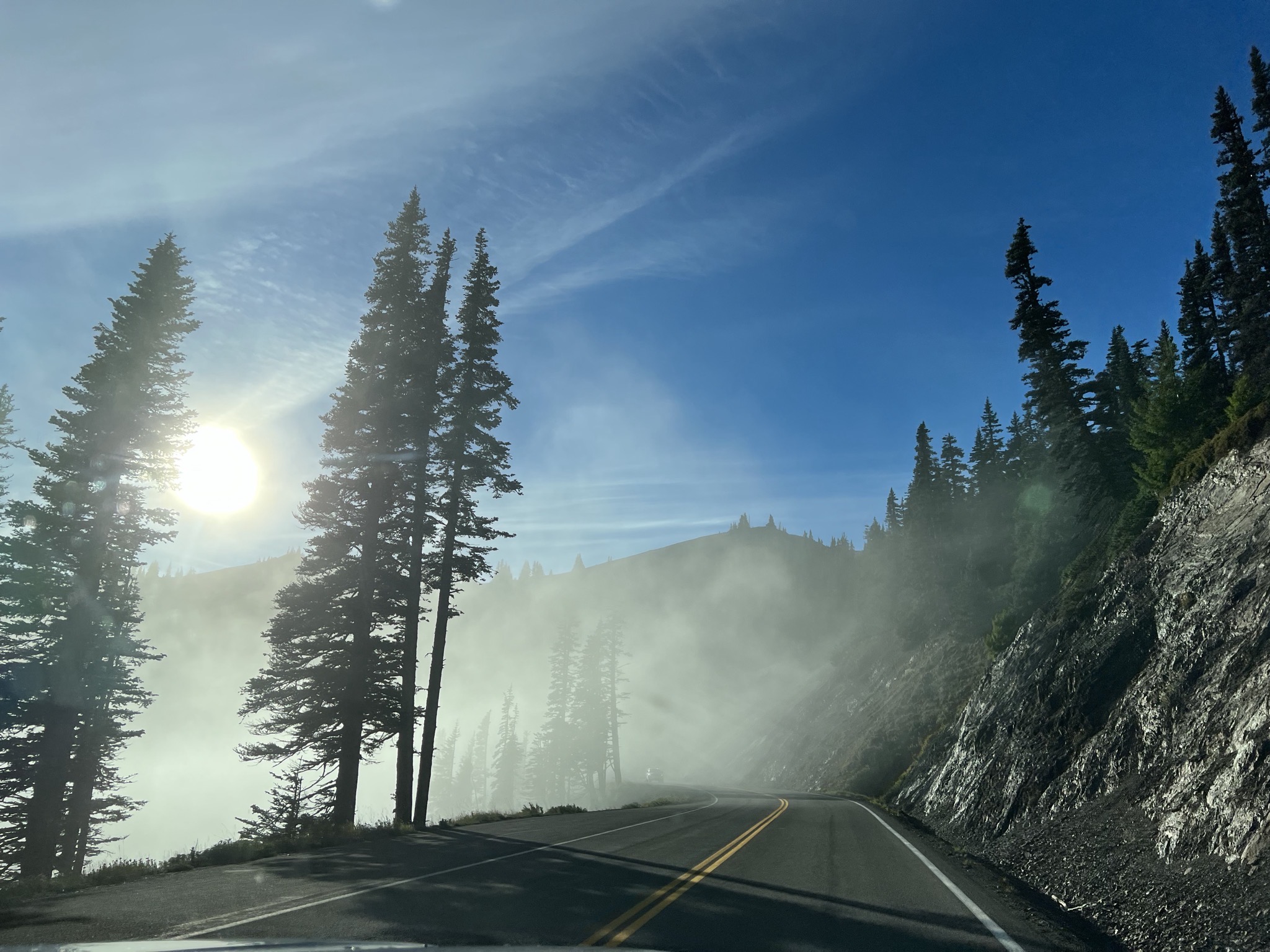 Nearing the top of the clouds