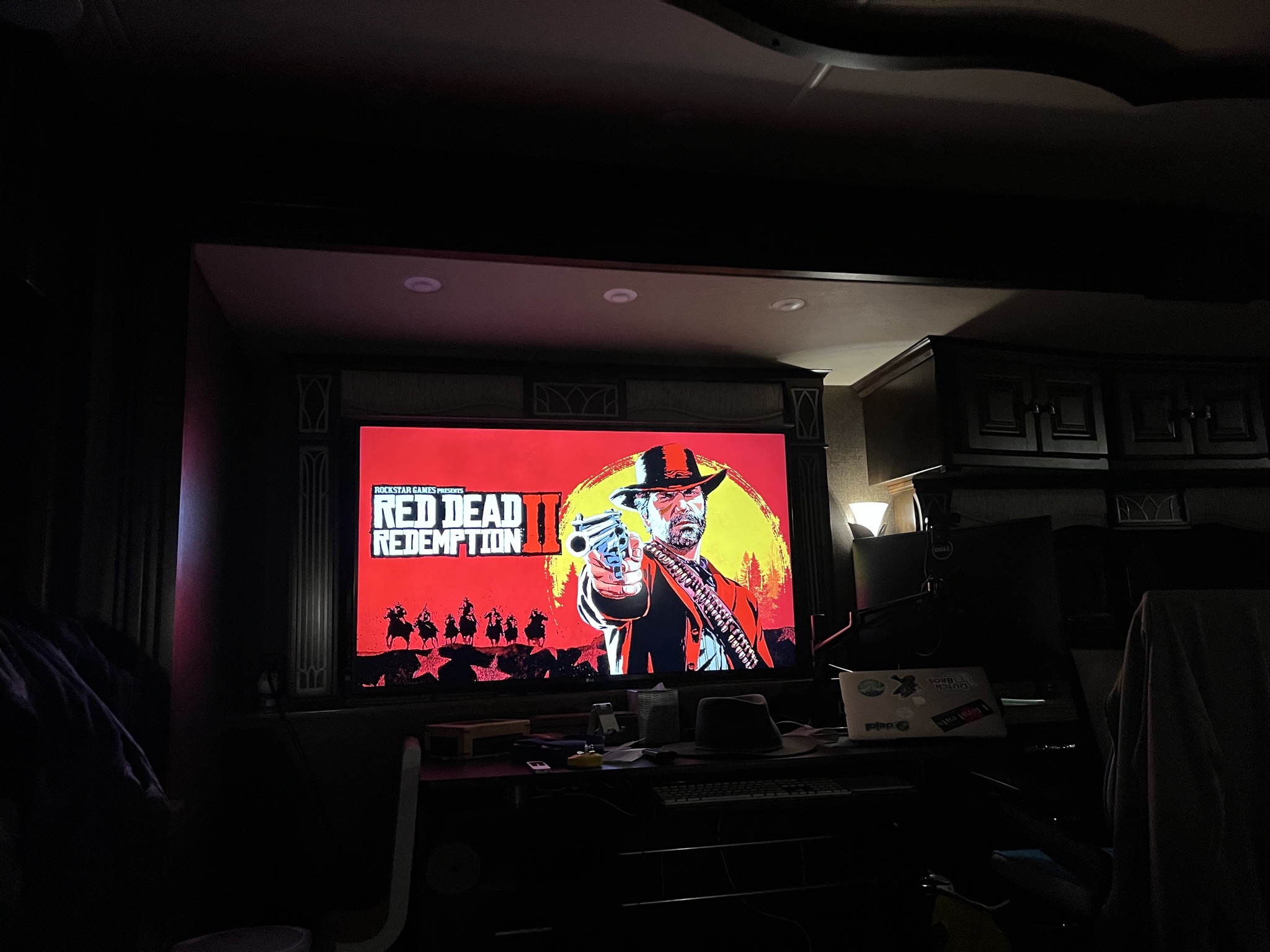 Red Dead Redemption game on TV