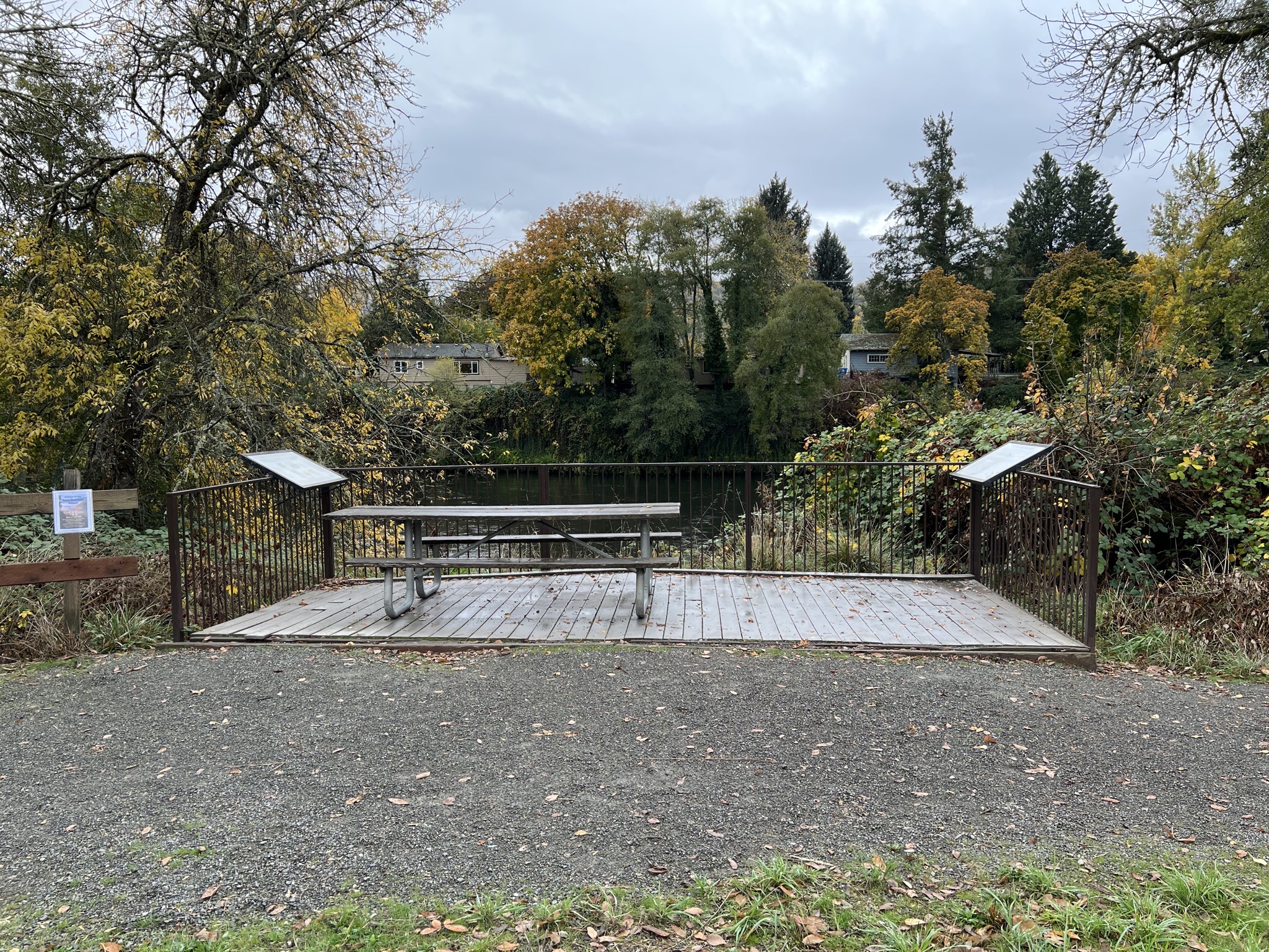 Riverside viewing platform