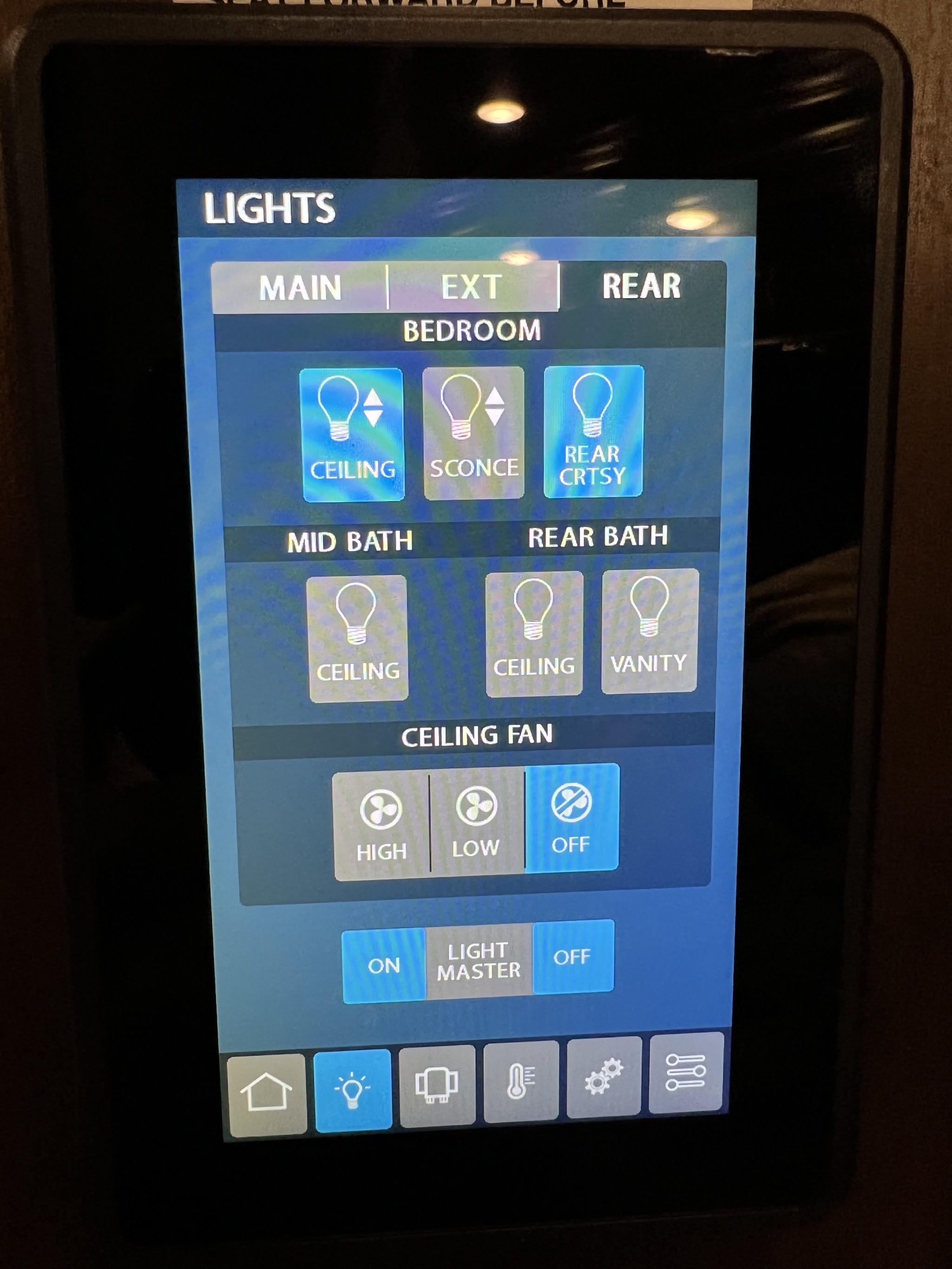 Rear lights screen