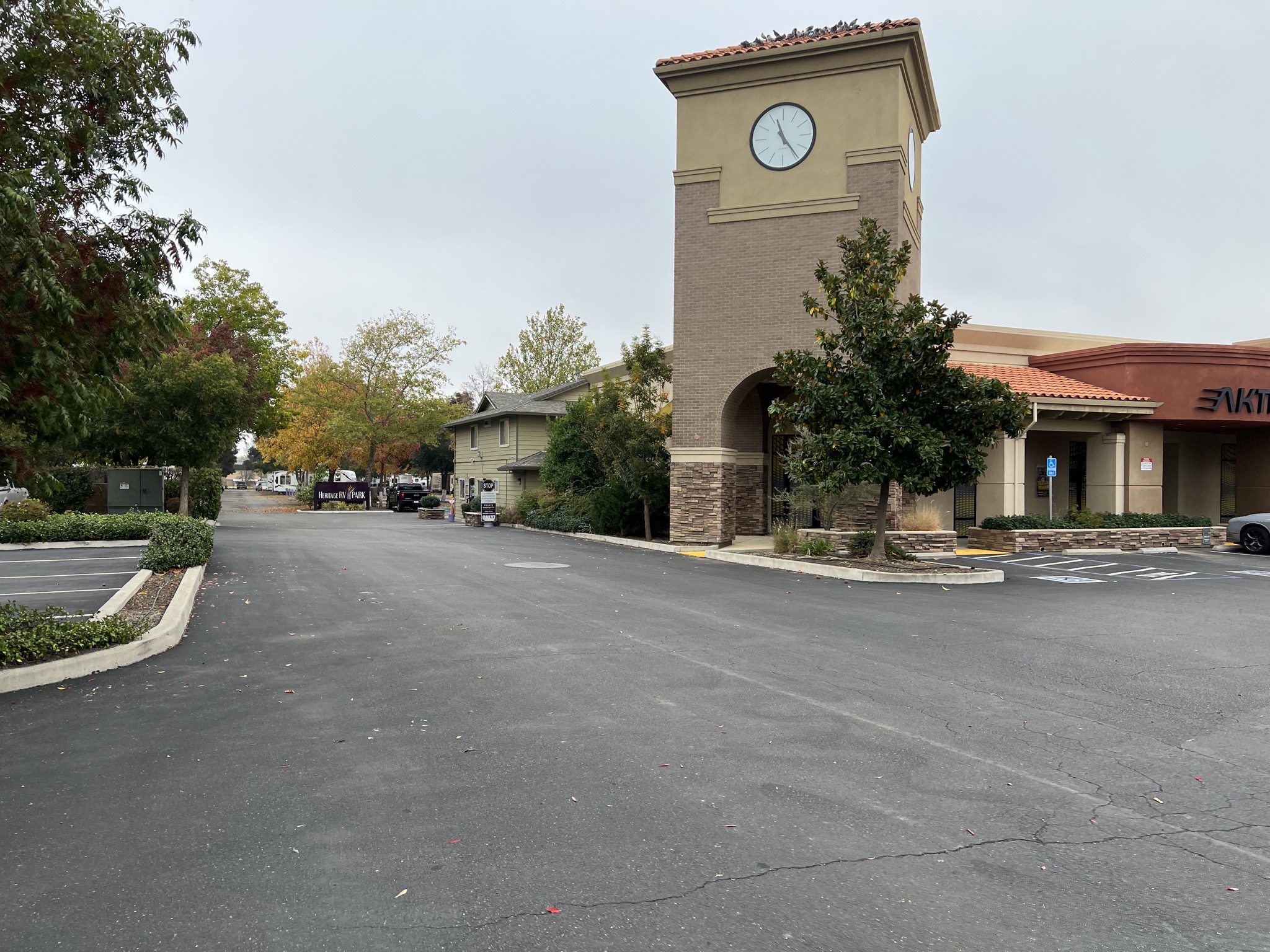 Mall and RV park entrance