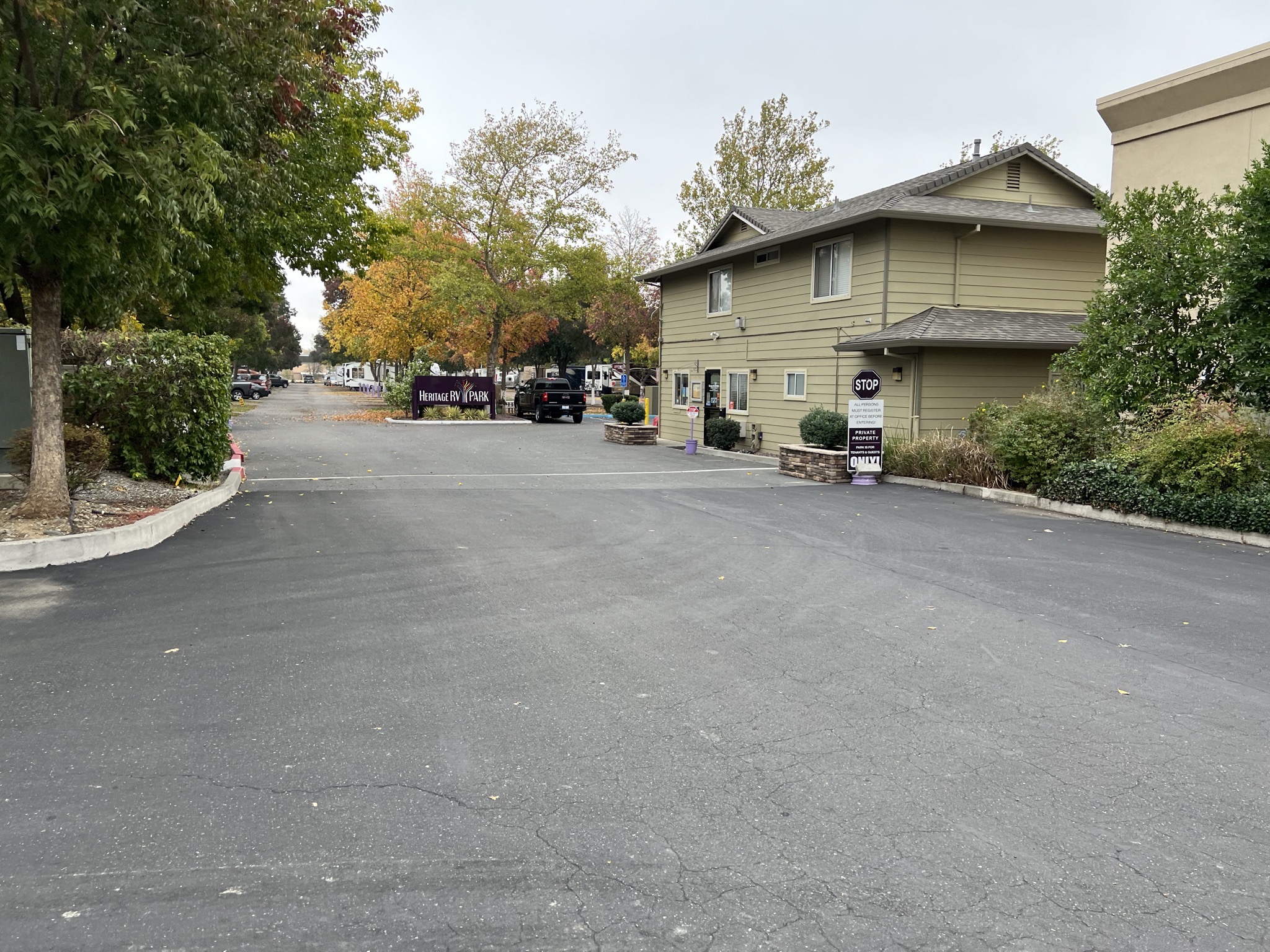 RV park entrance