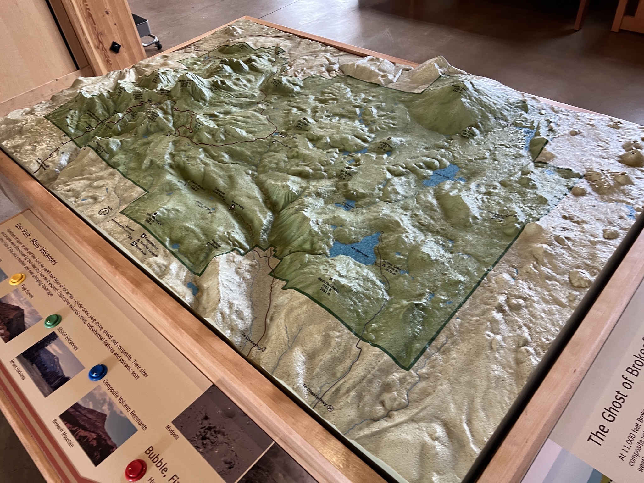 Relief map of the park