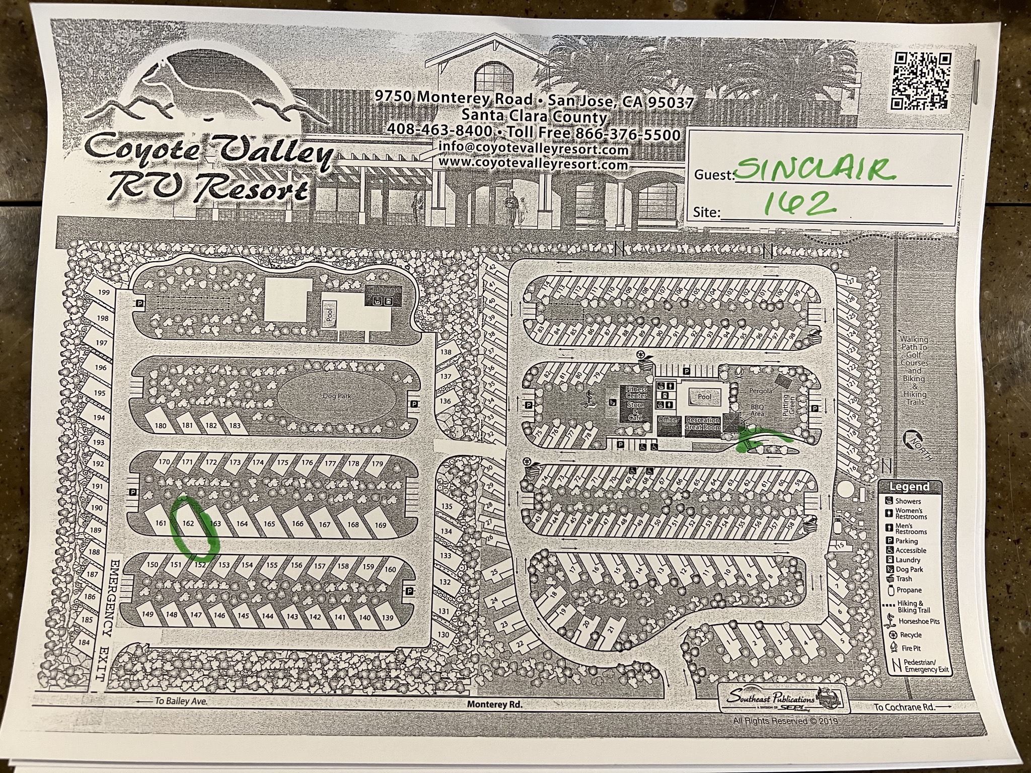 Campground map