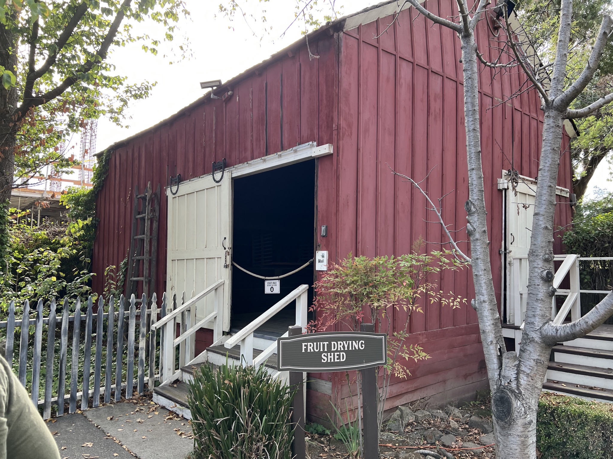 Fruit drying shed