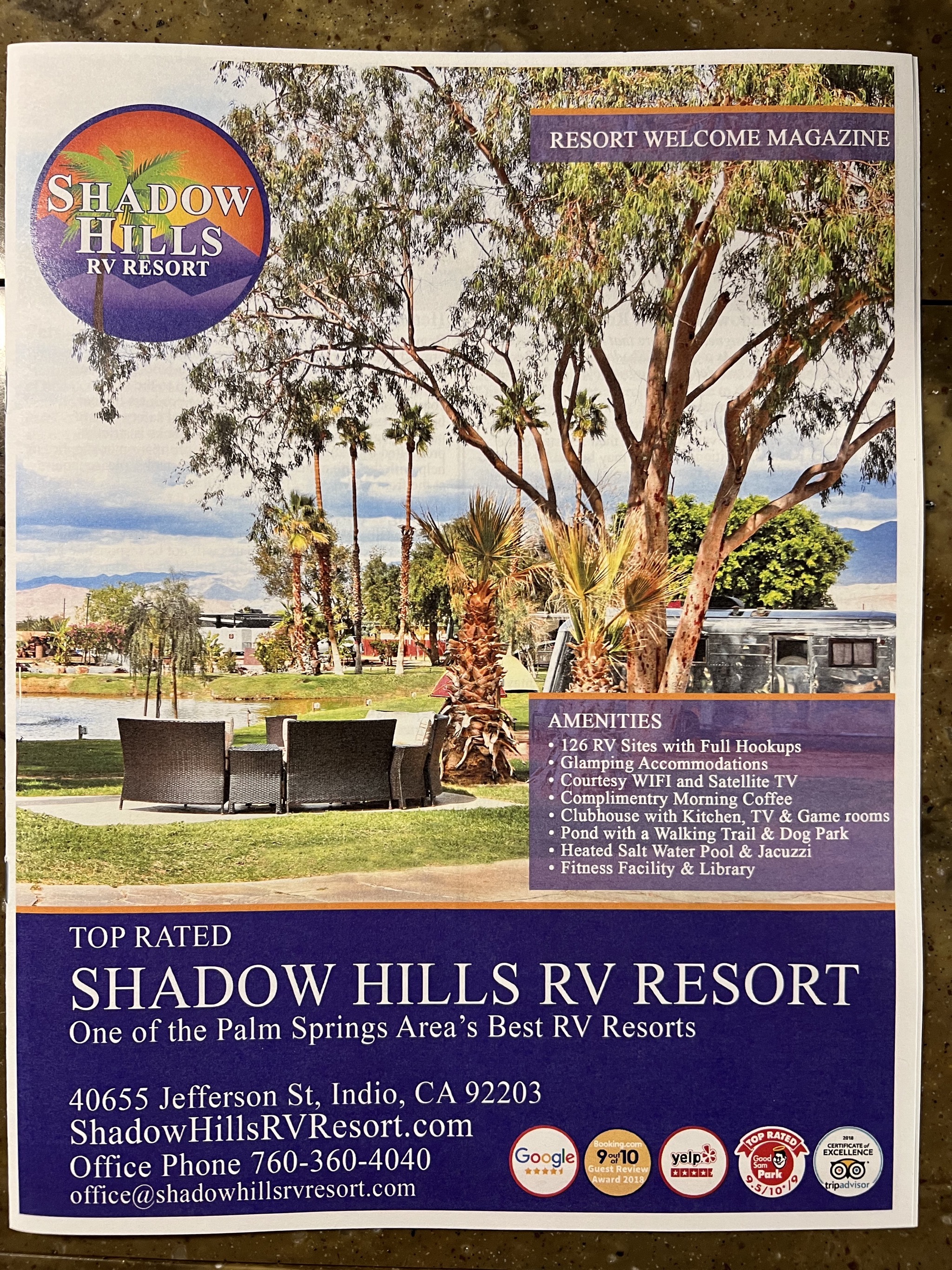 Shadow Hills RV Resort info