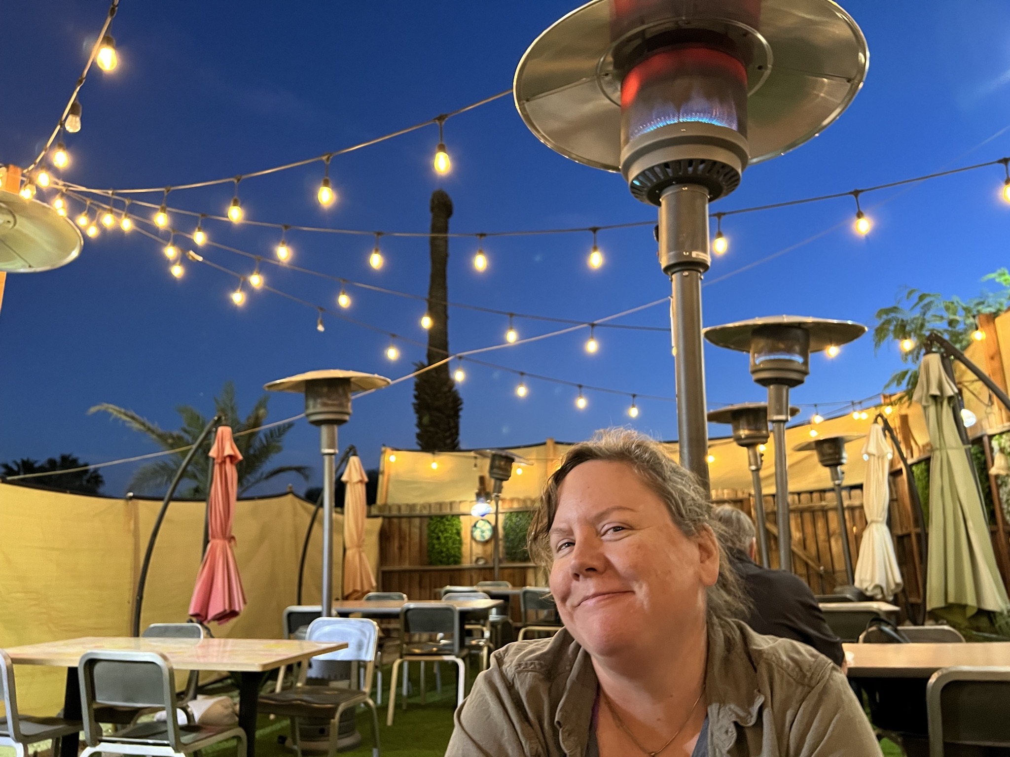 Jenn in outdoor patio