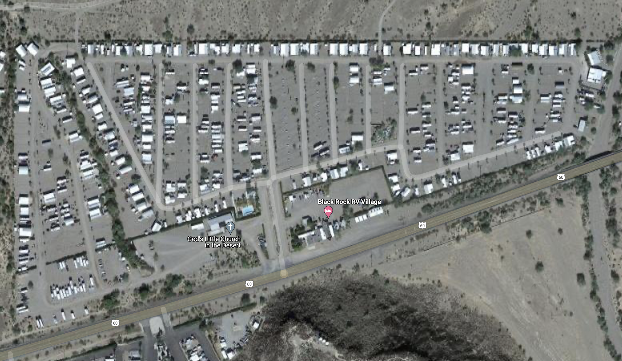 Black Rock RV Village satellite view