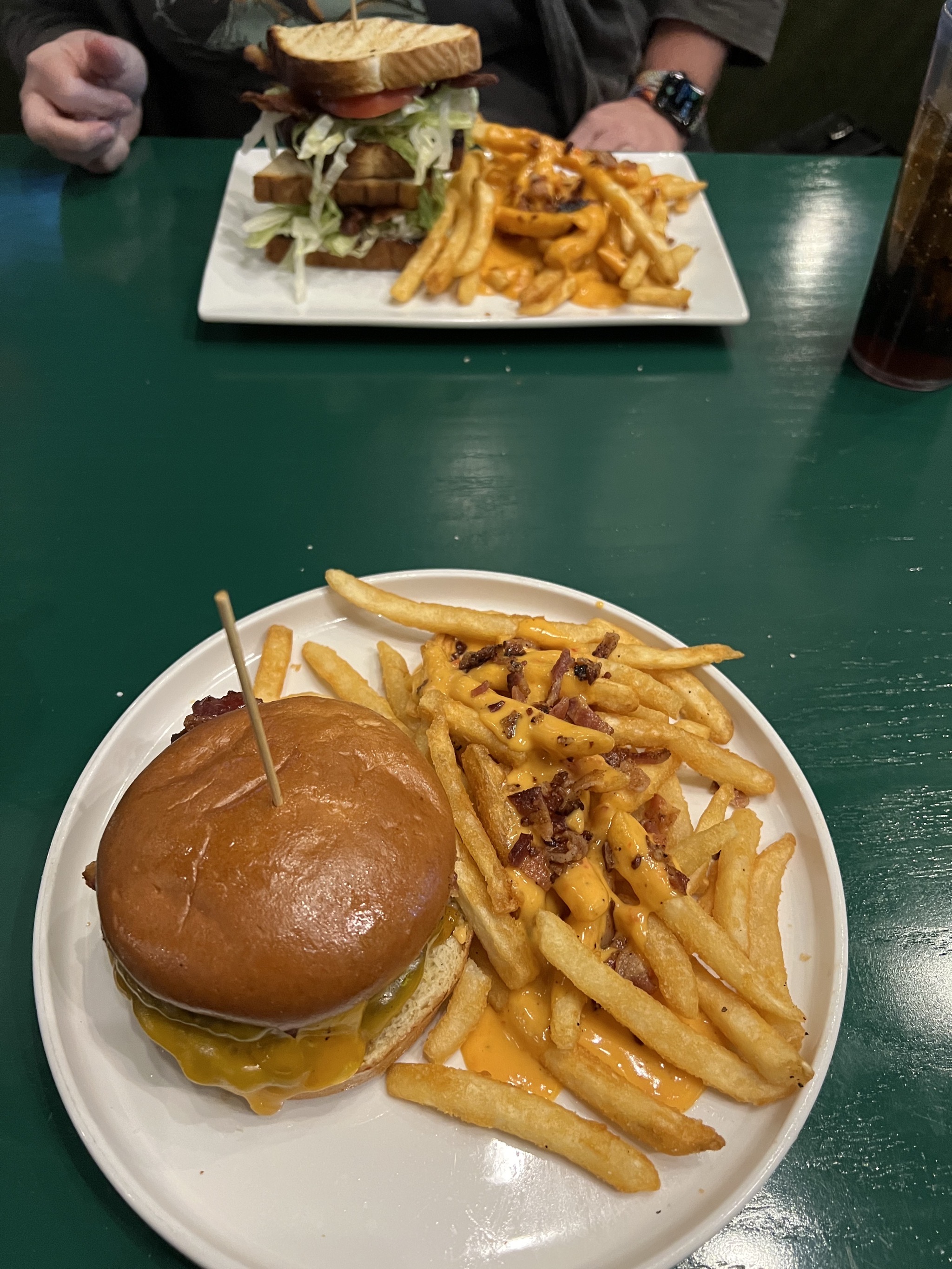 BLAT, burger, fries