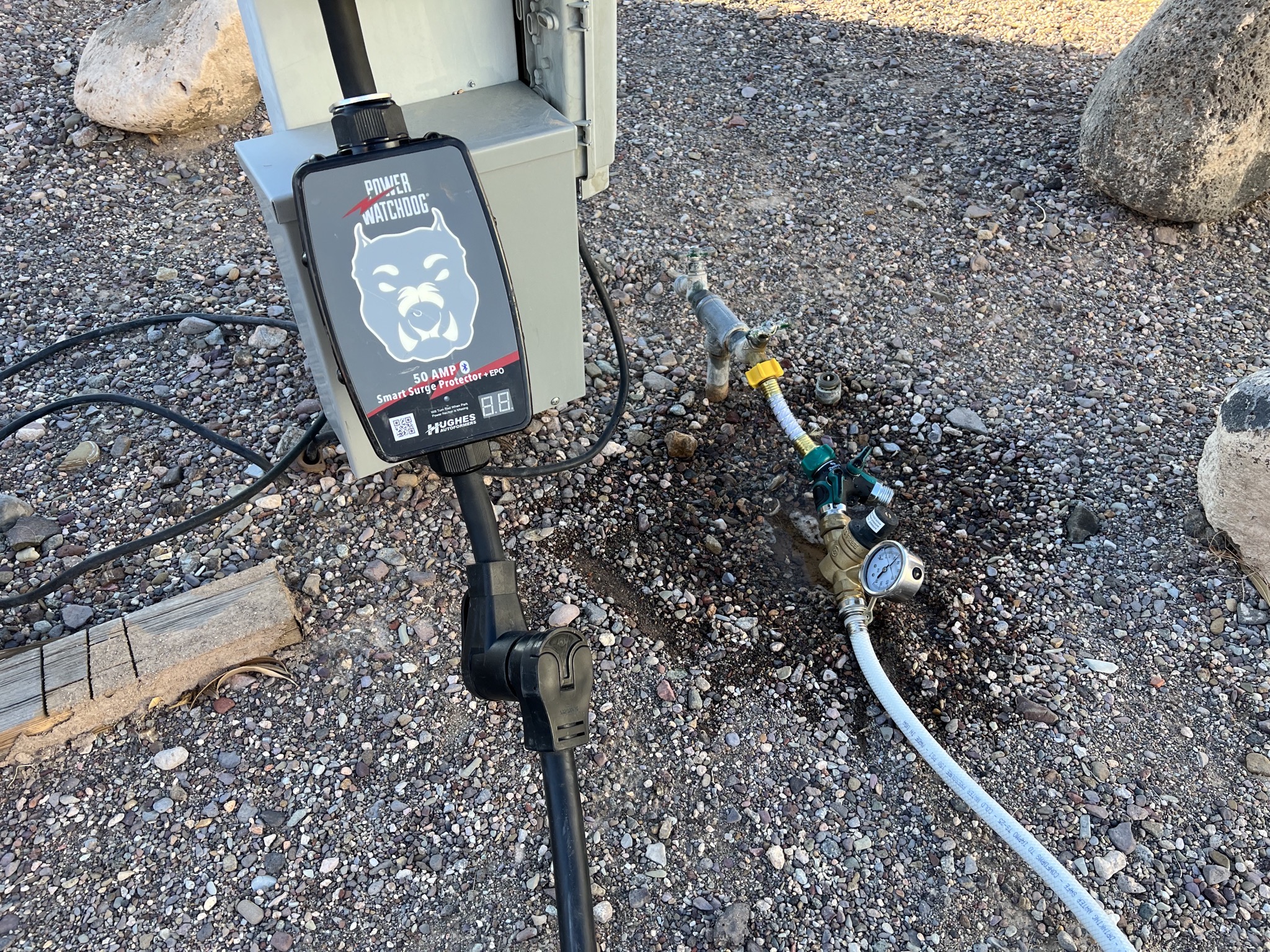 Electrical and water hookups