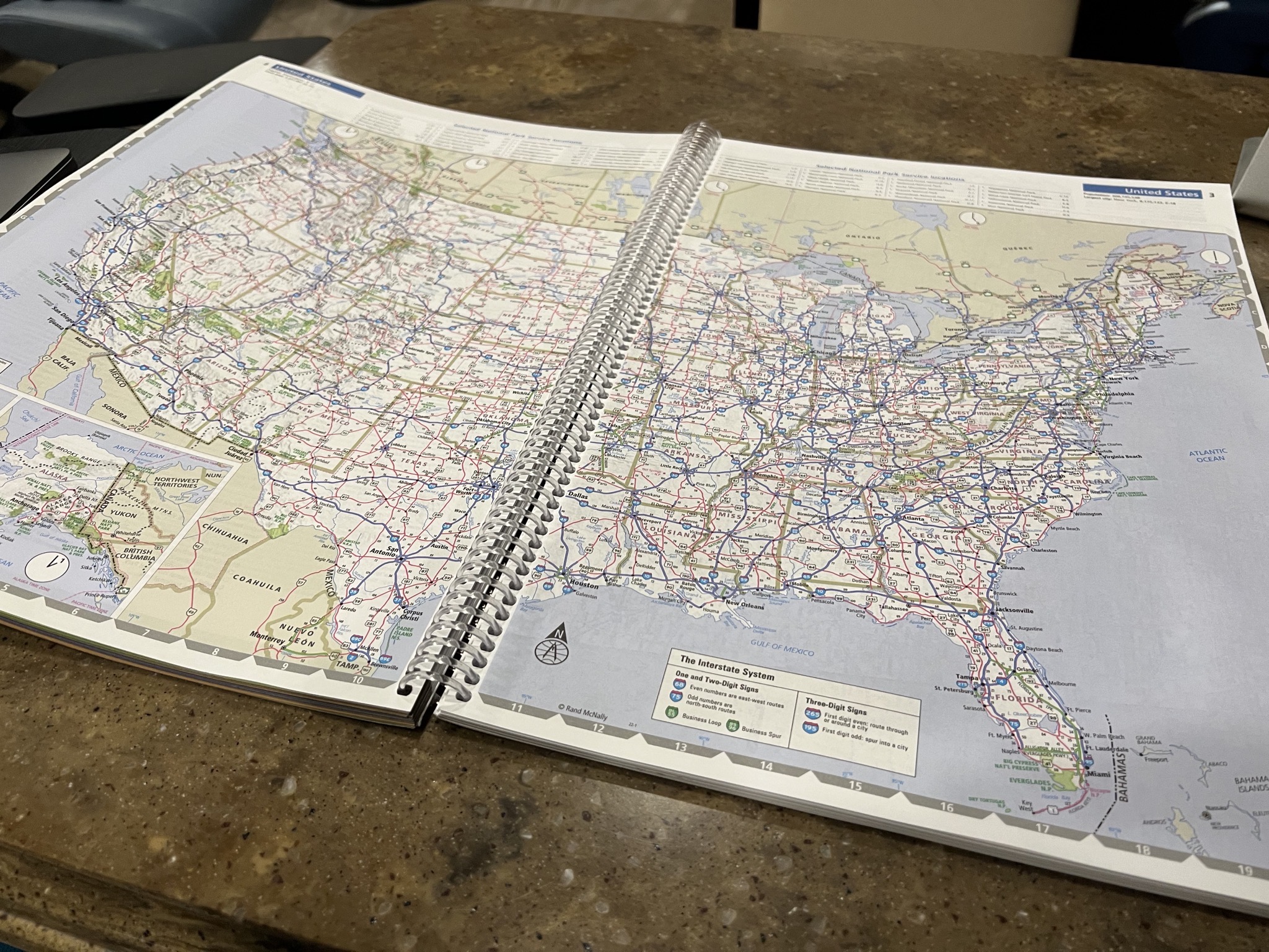 Road Atlas book