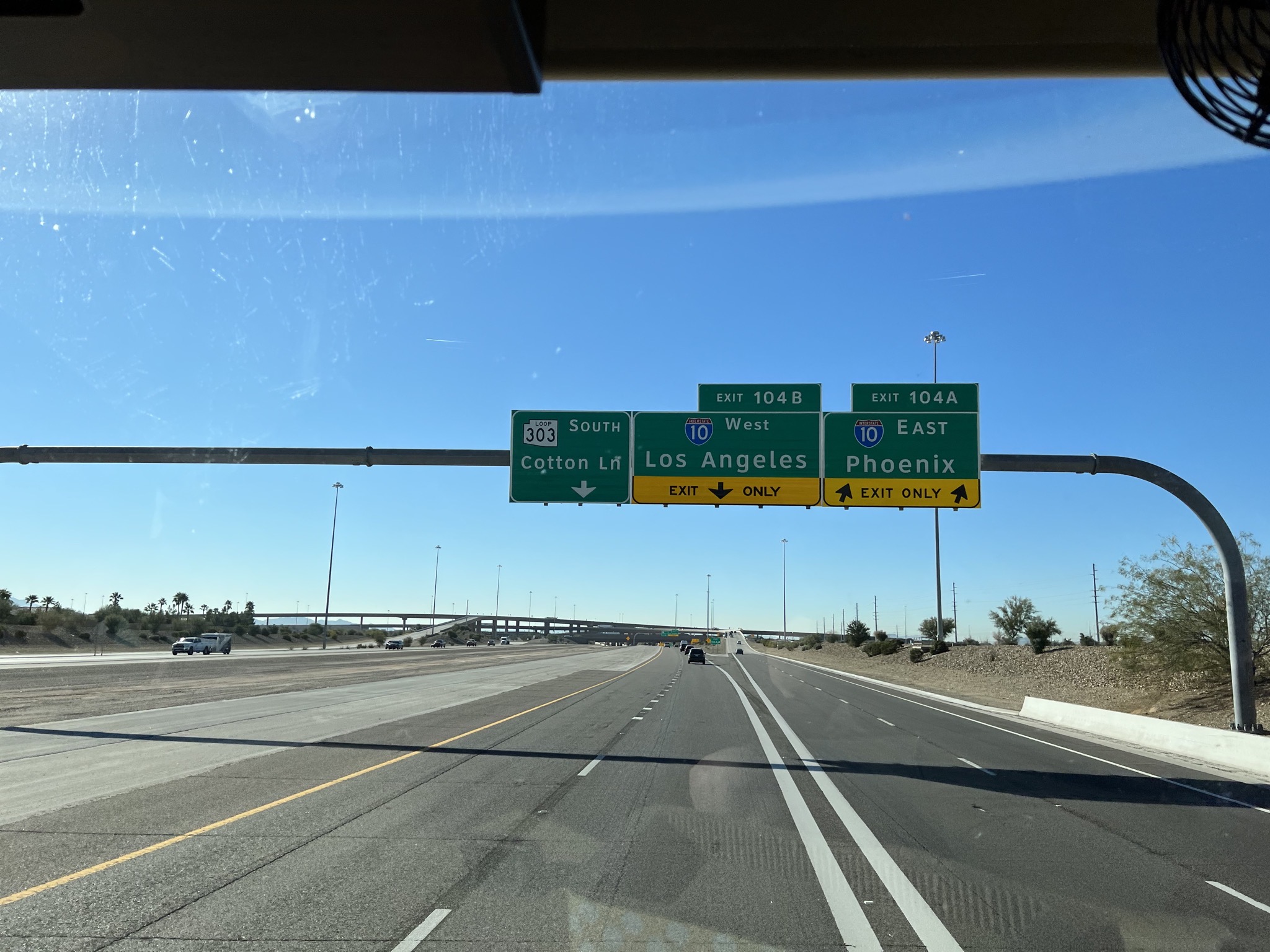 Heading west