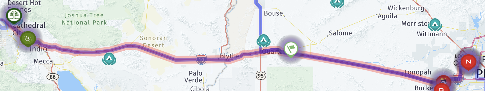 Map route