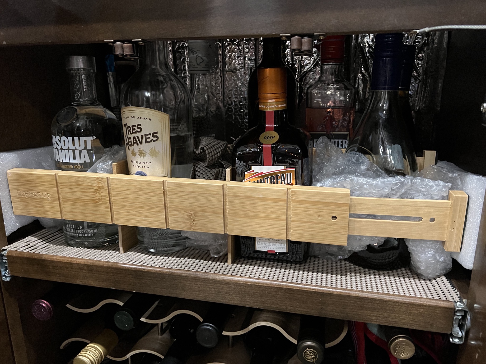Liquor with padding