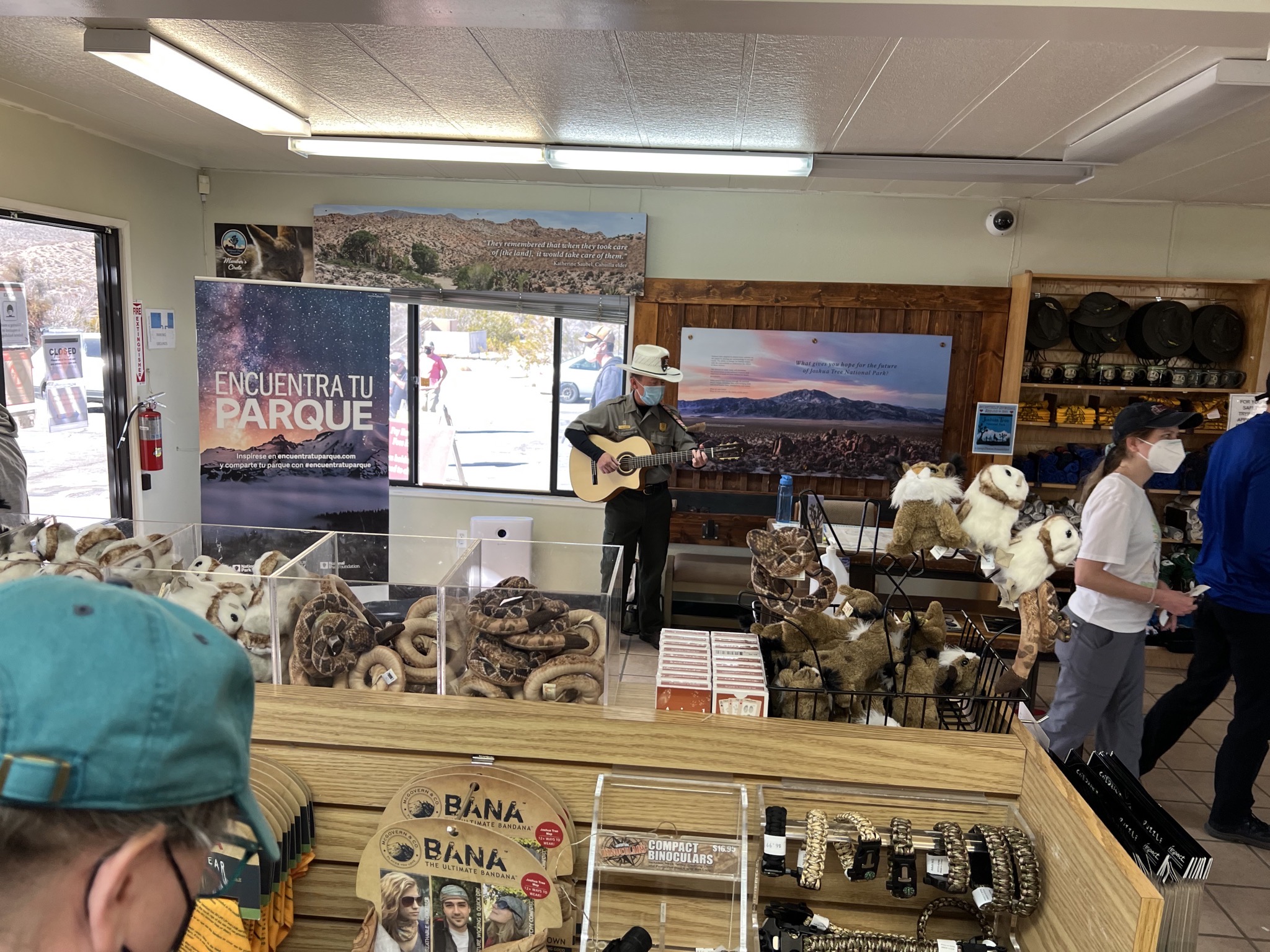 Singing park ranger