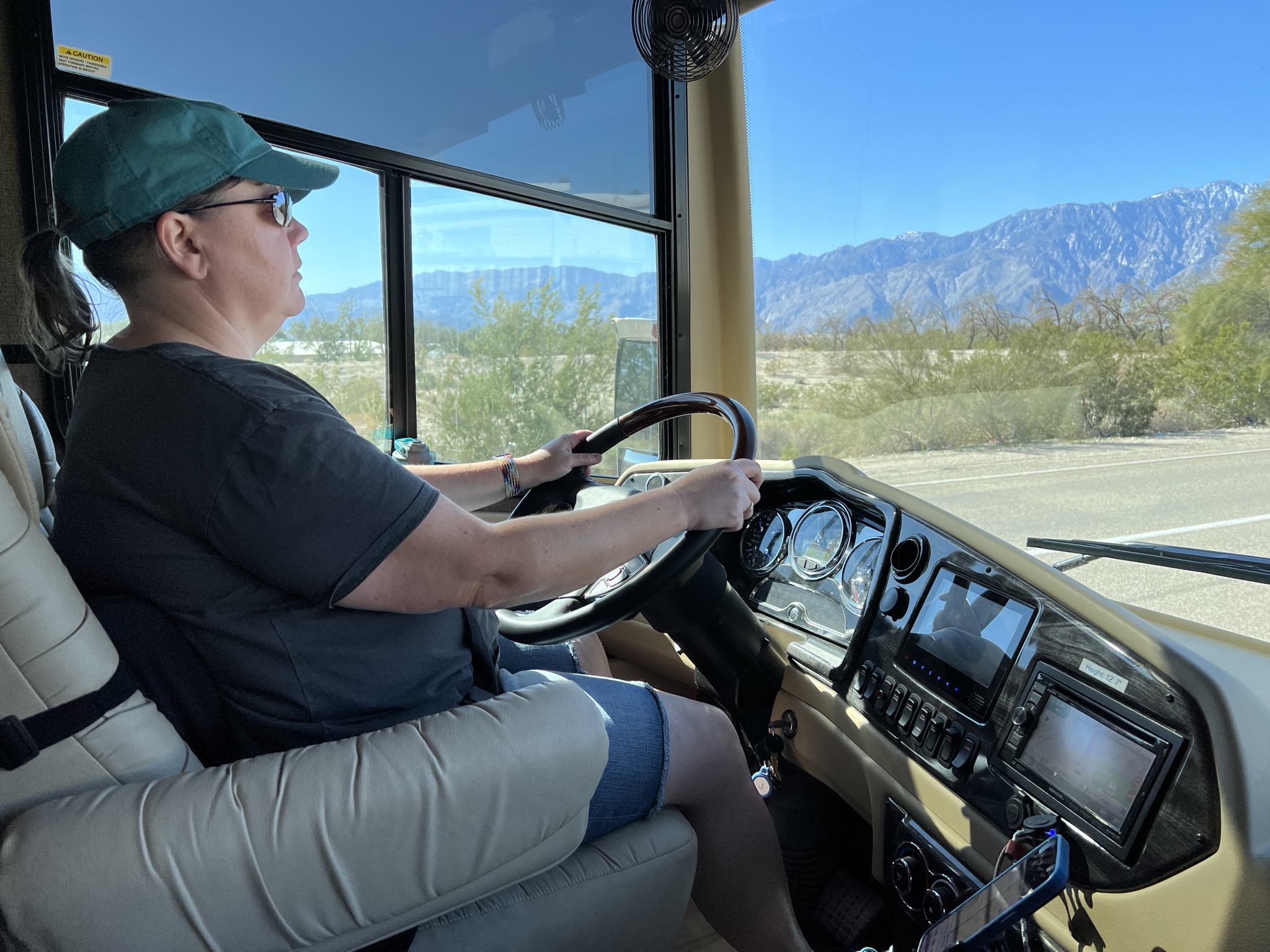 Jenn driving
