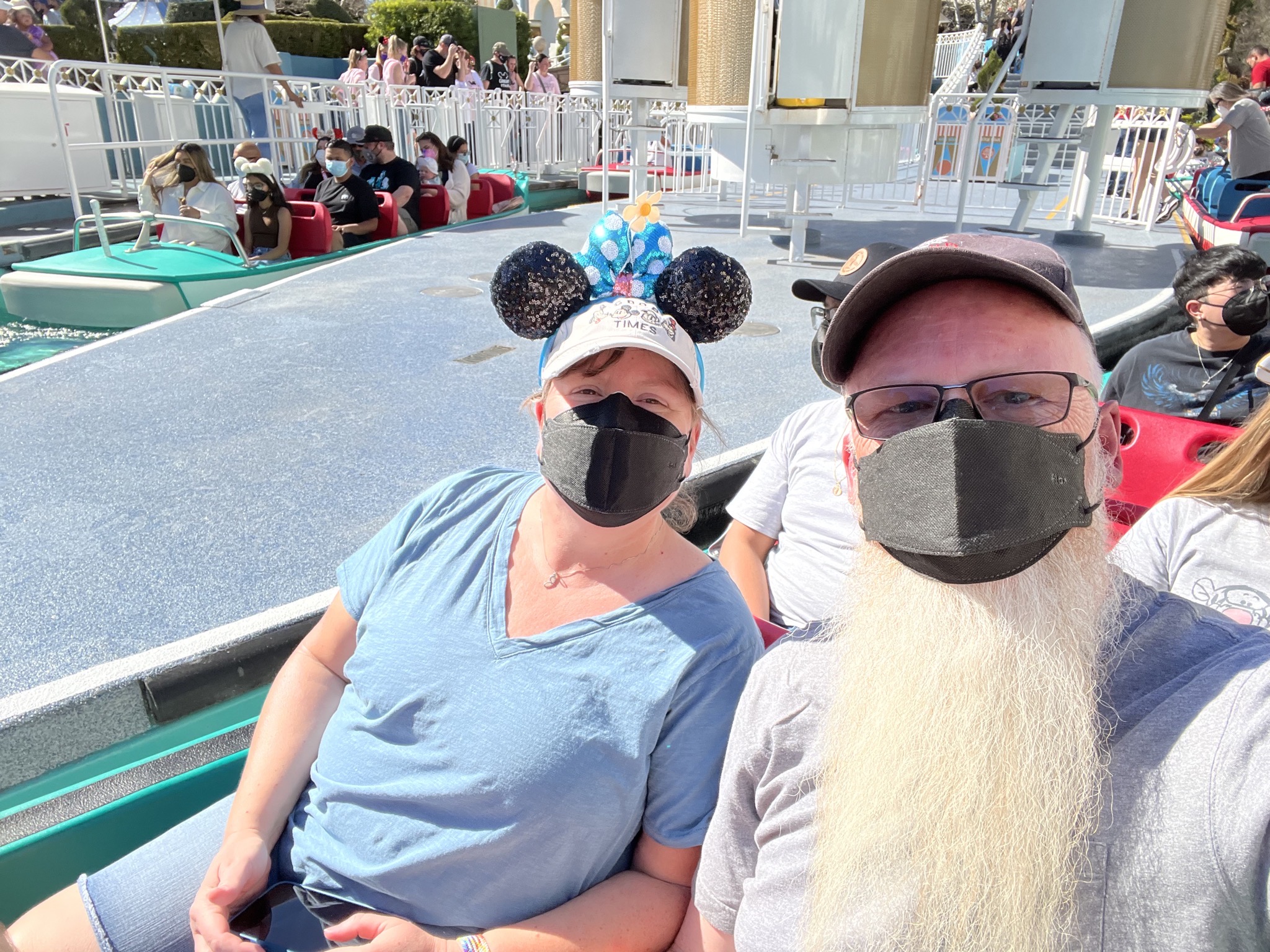 Jenn and David at It's a Small World