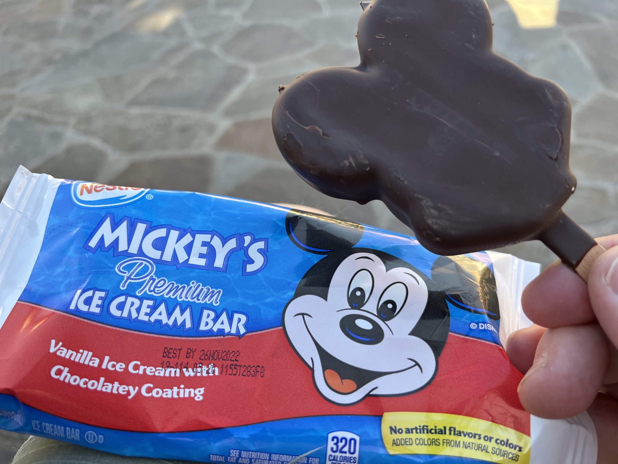 Mickey ice cream bar