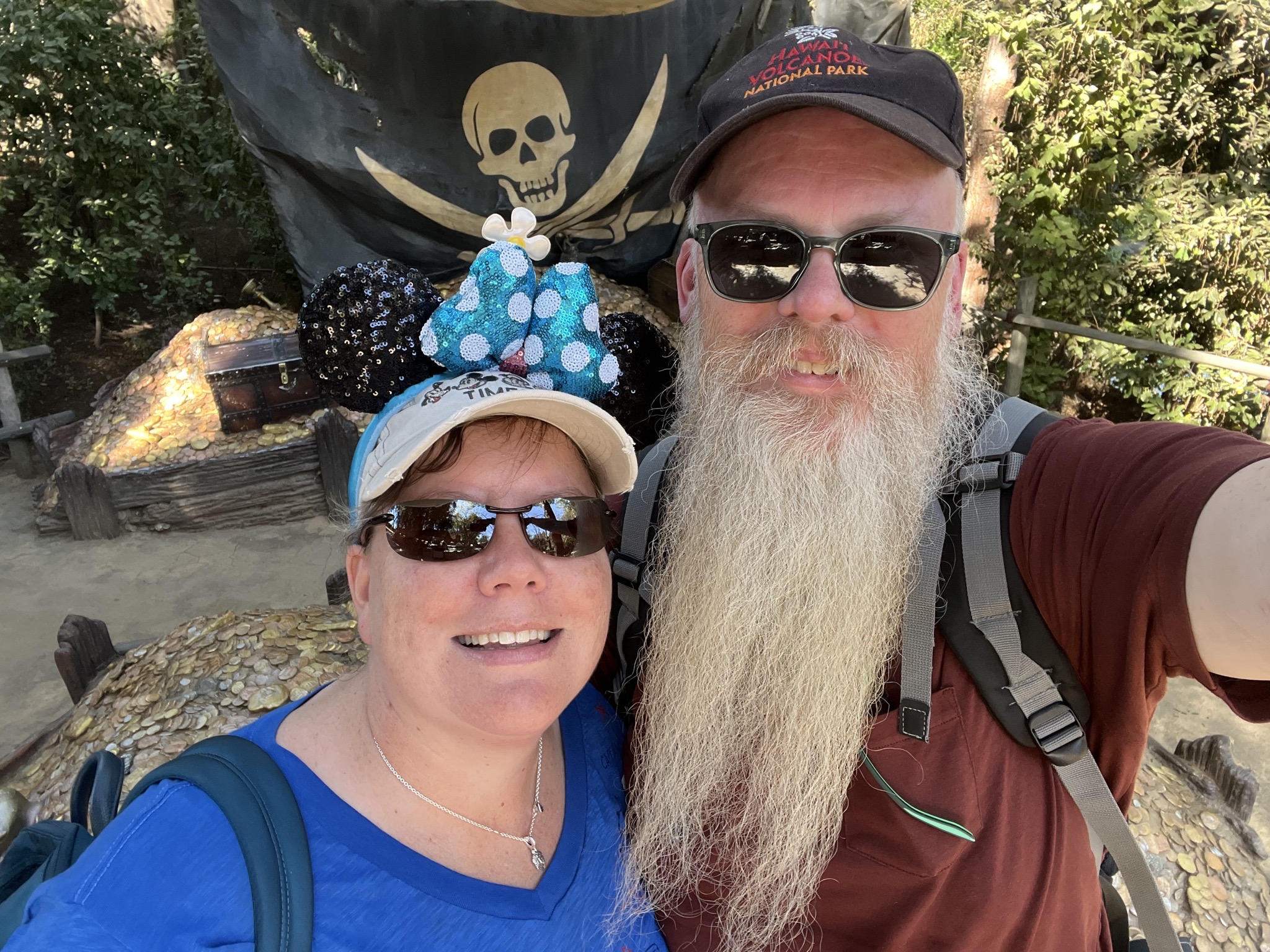 Jenn and David on Tom Sawyer Island