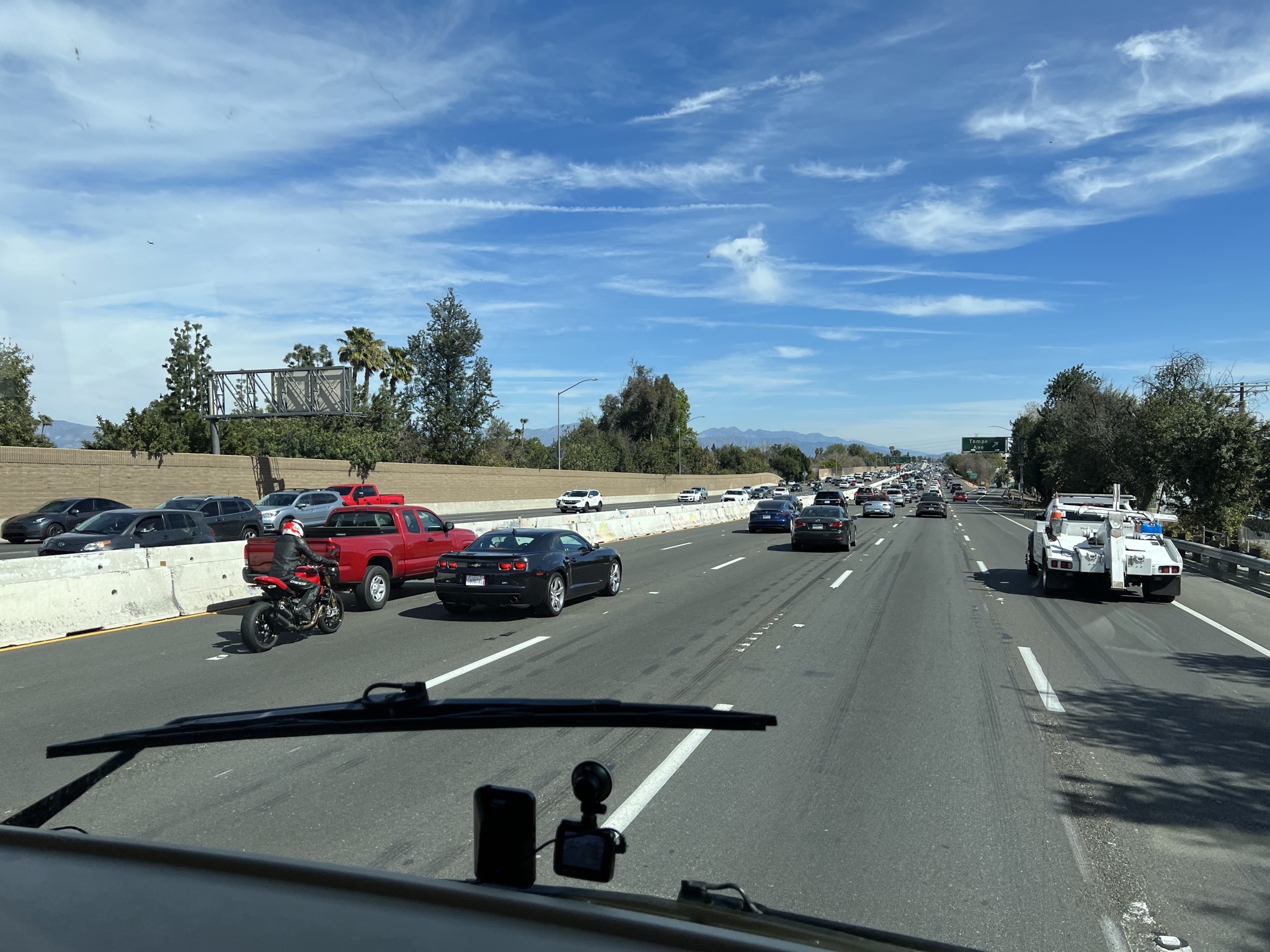 Motorcycle lane splitting